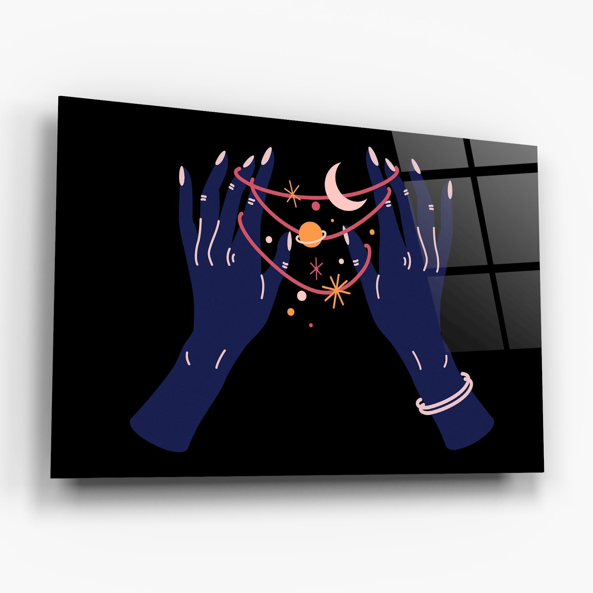 Üvegkép Pretty Hands Witch mockup 6