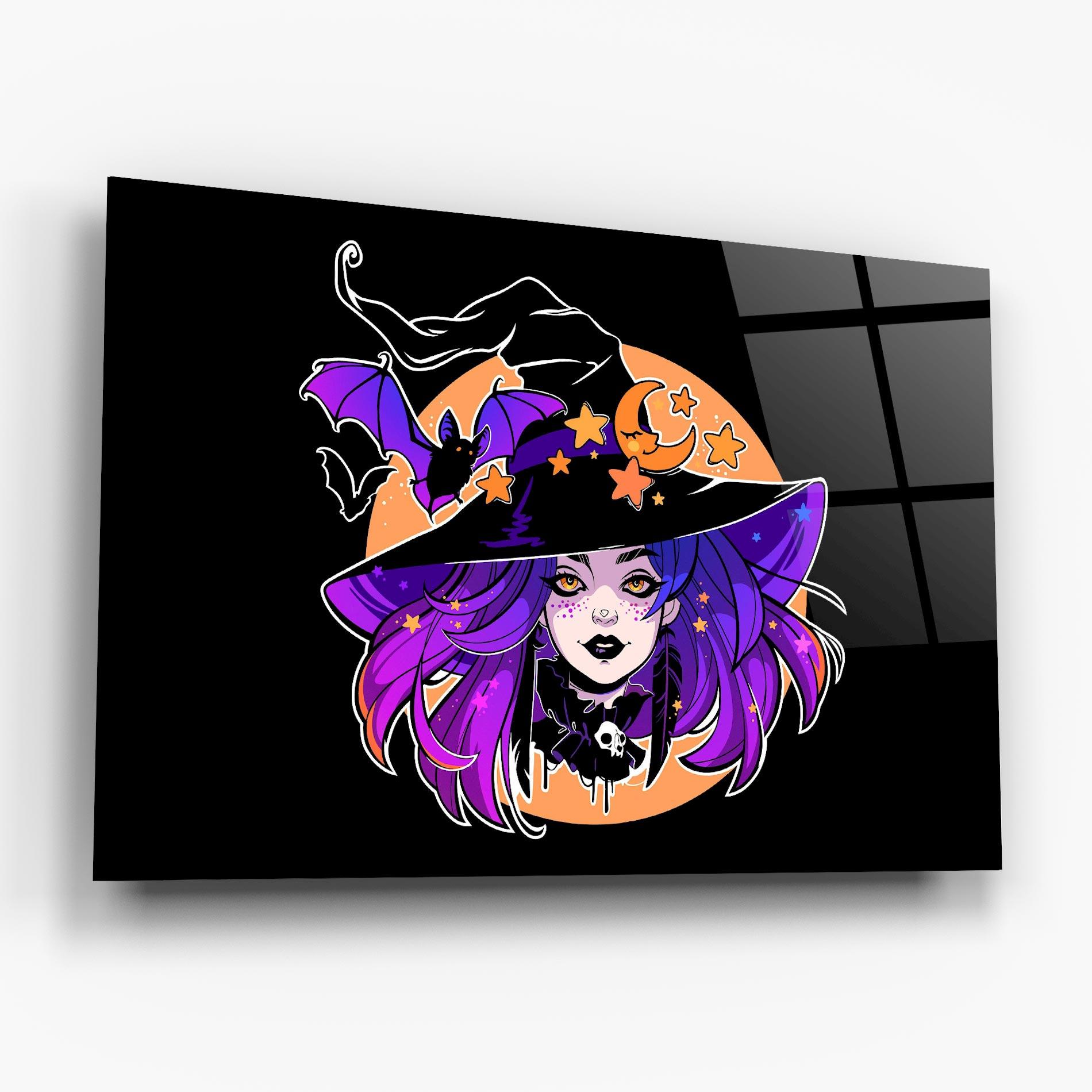Üvegkép Purple Witch mockup 6