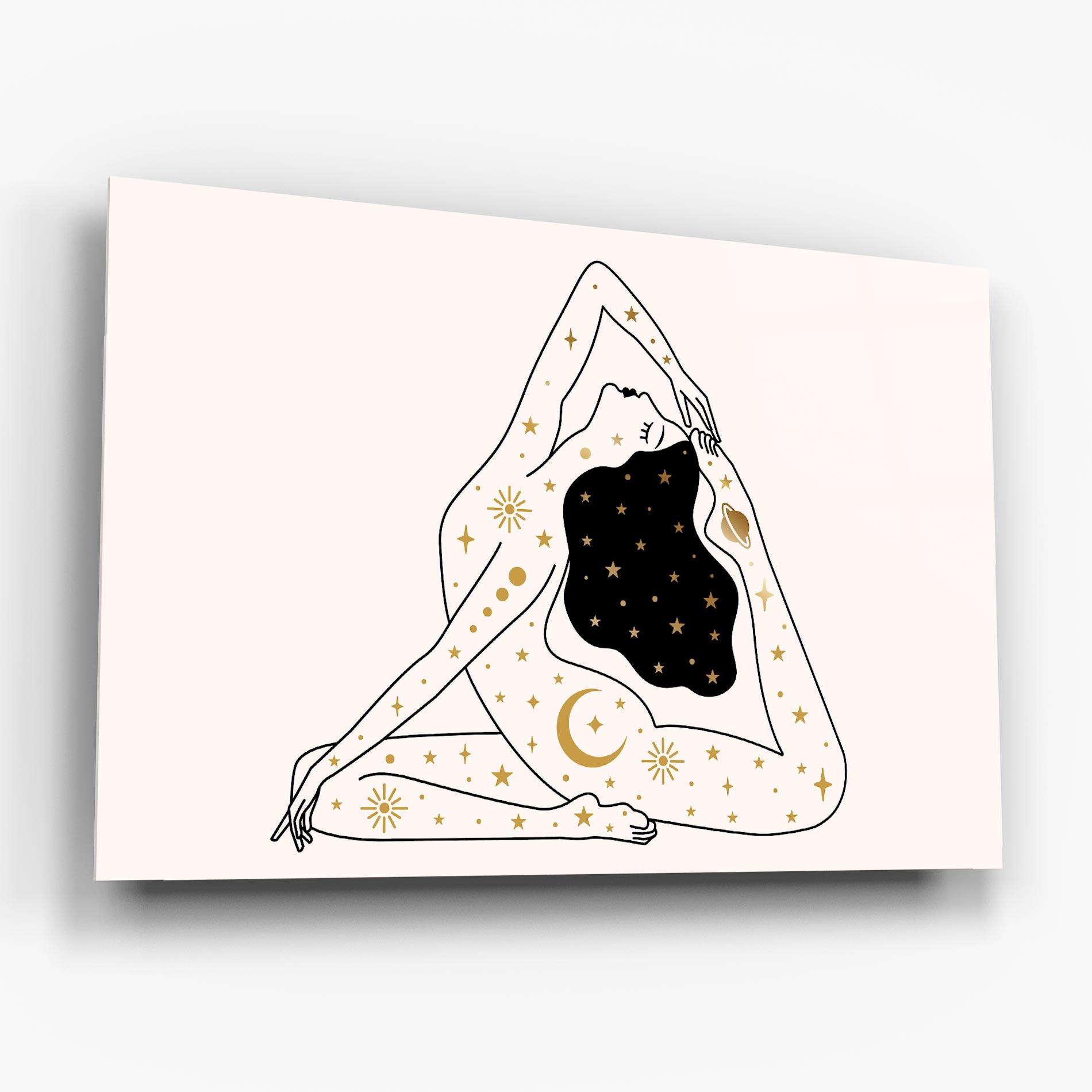 Üvegkép Stars Witch mockup 6