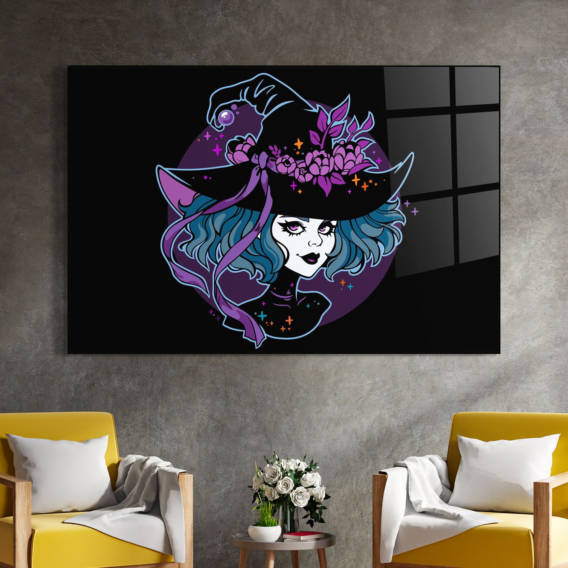 Cute Purple Witch mockup 4
