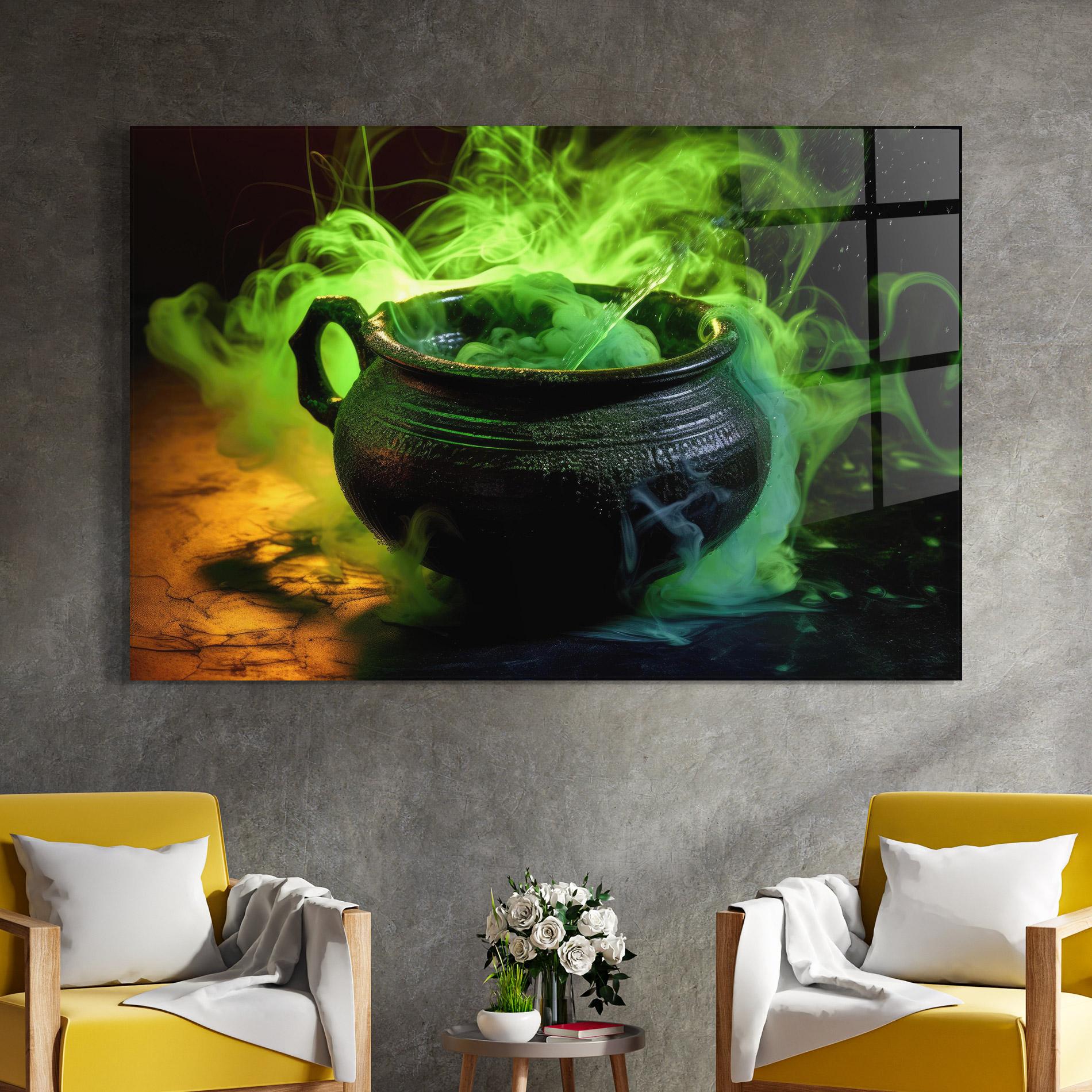 Üvegkép Green Portion mockup 4