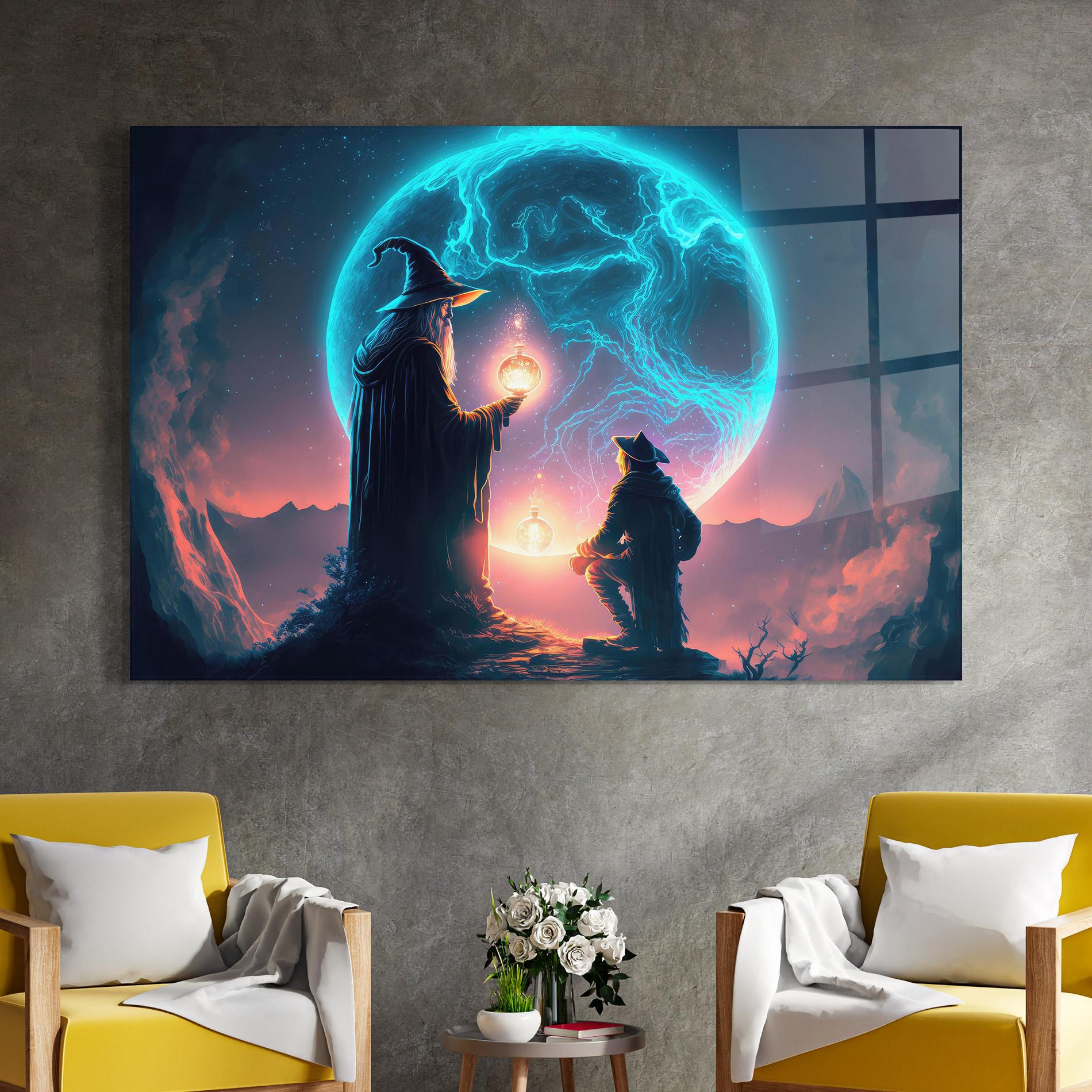 Üvegkép Wizard Magic mockup 4