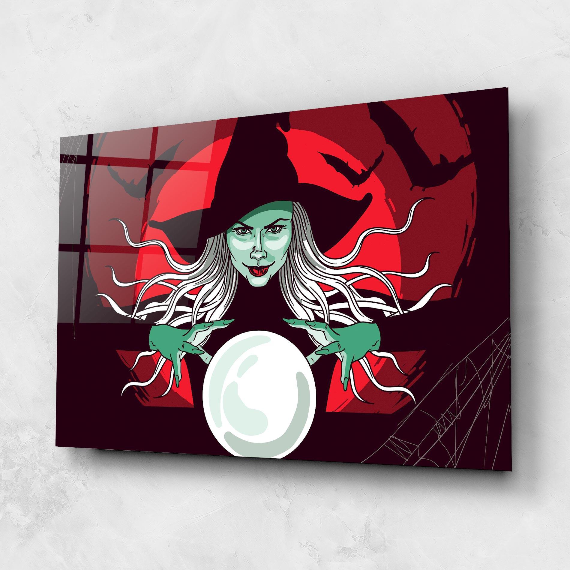 Üvegkép Green Witch mockup 1