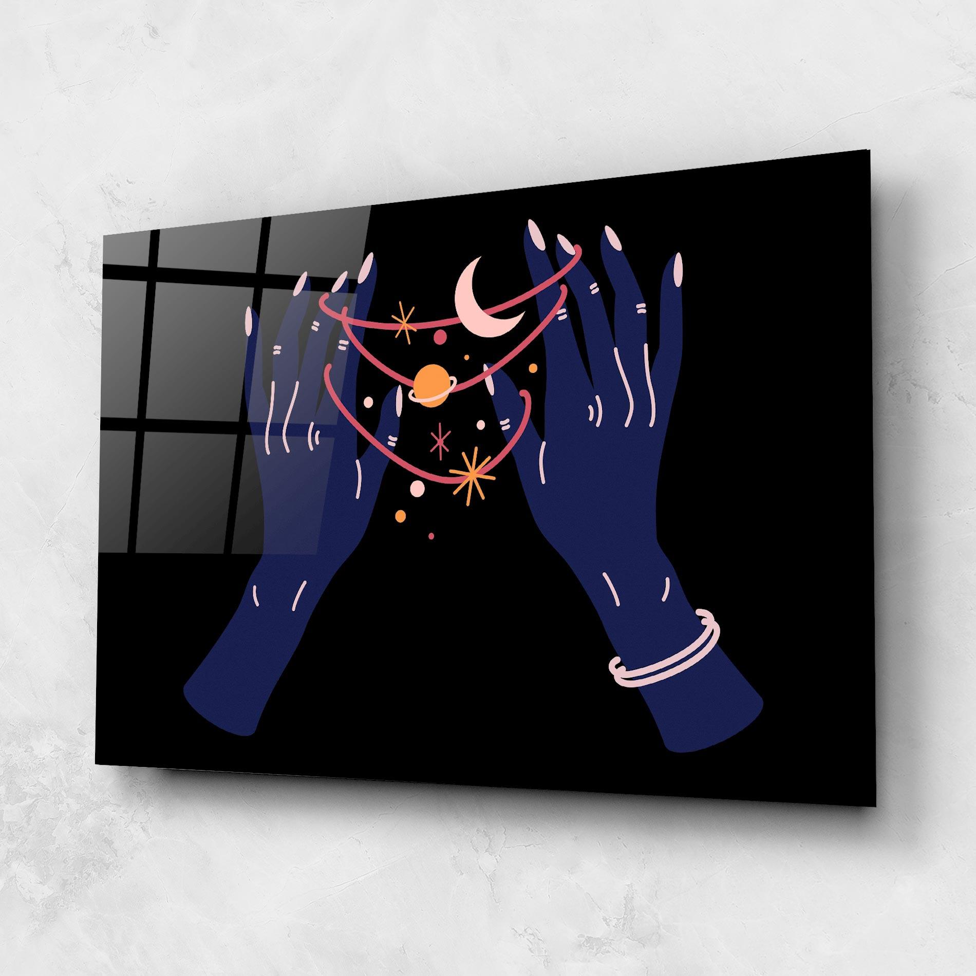 Üvegkép Pretty Hands Witch mockup 1