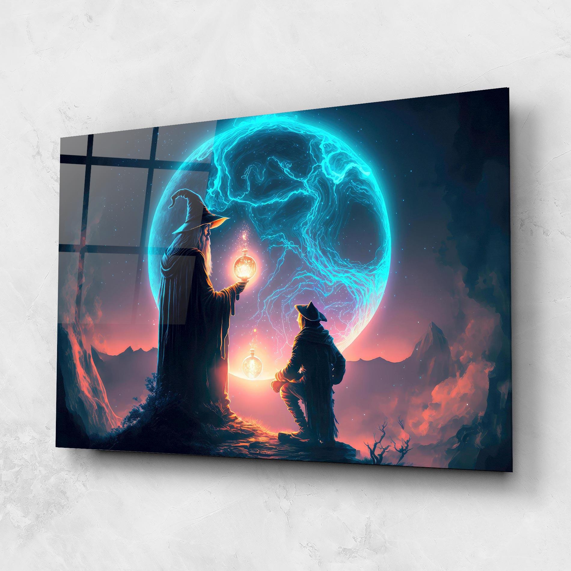 Üvegkép Wizard Magic mockup 1