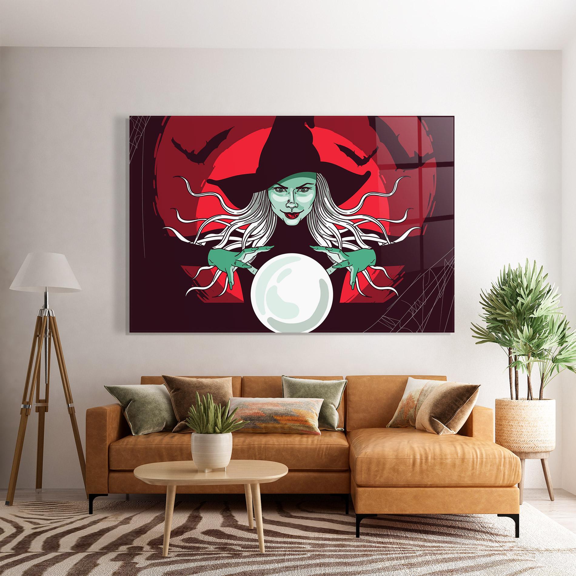 Üvegkép Green Witch mockup 7