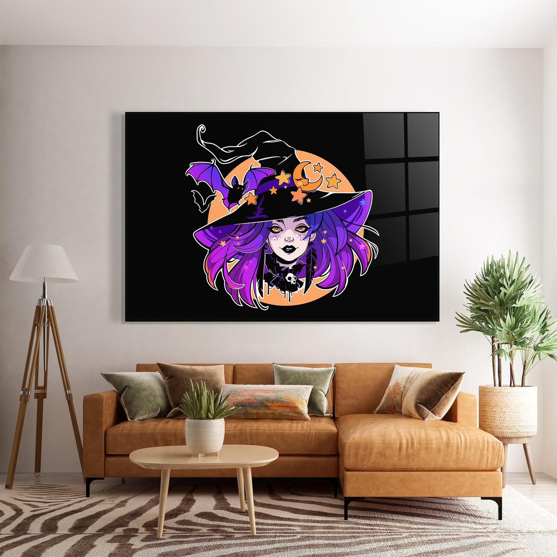 Üvegkép Purple Witch mockup 7