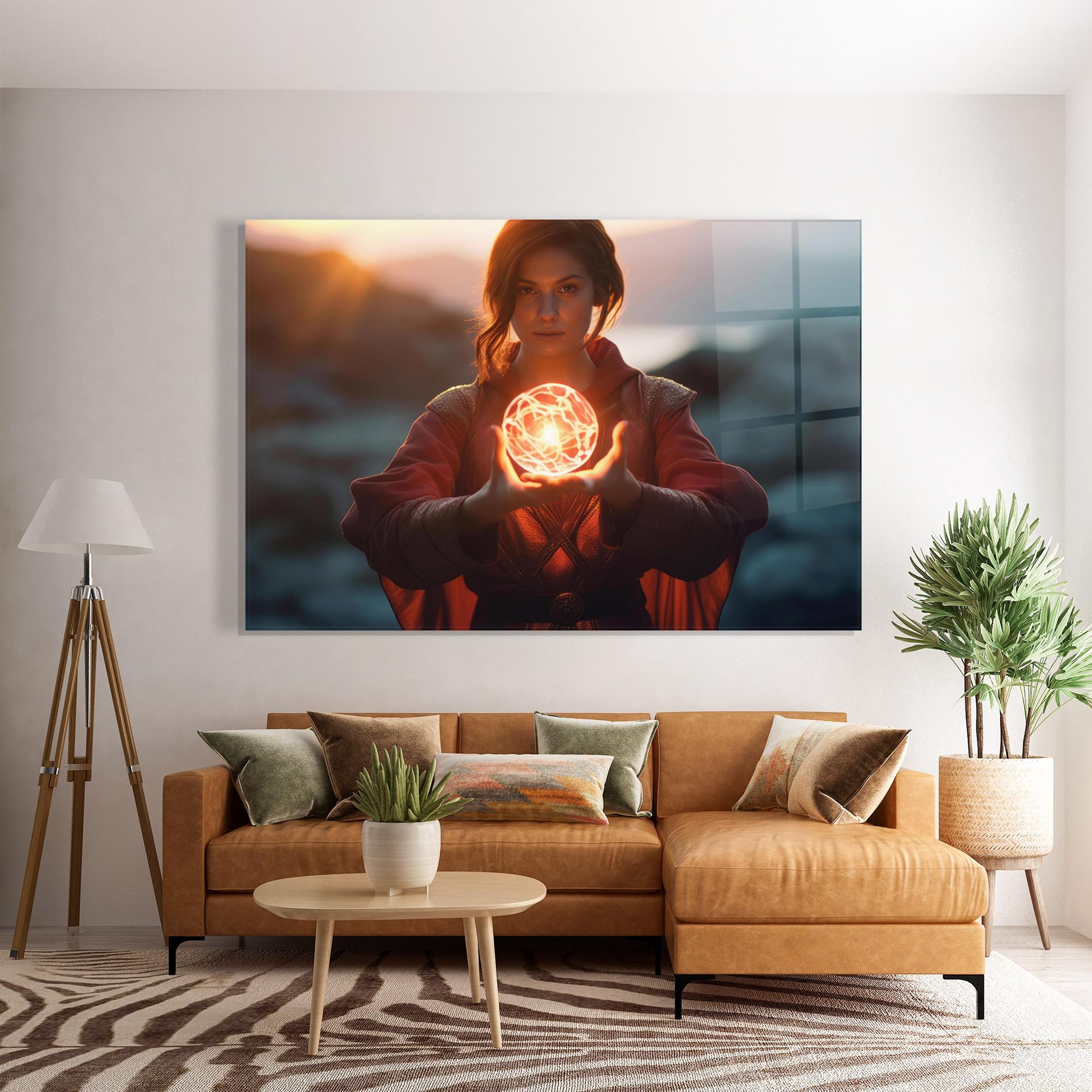 Üvegkép Witch Ball mockup 7