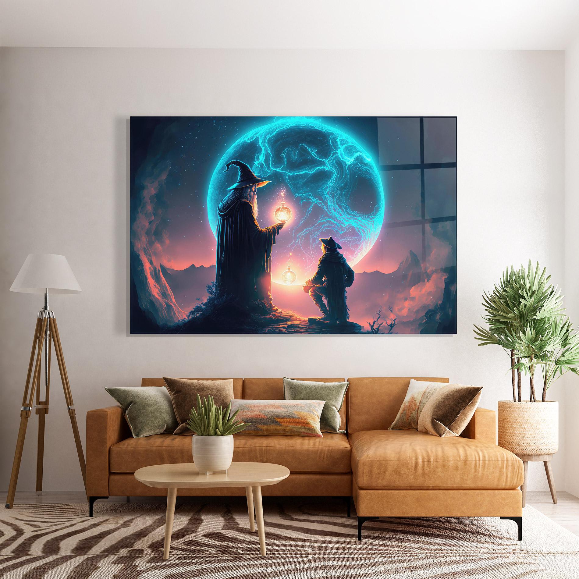 Üvegkép Wizard Magic mockup 7