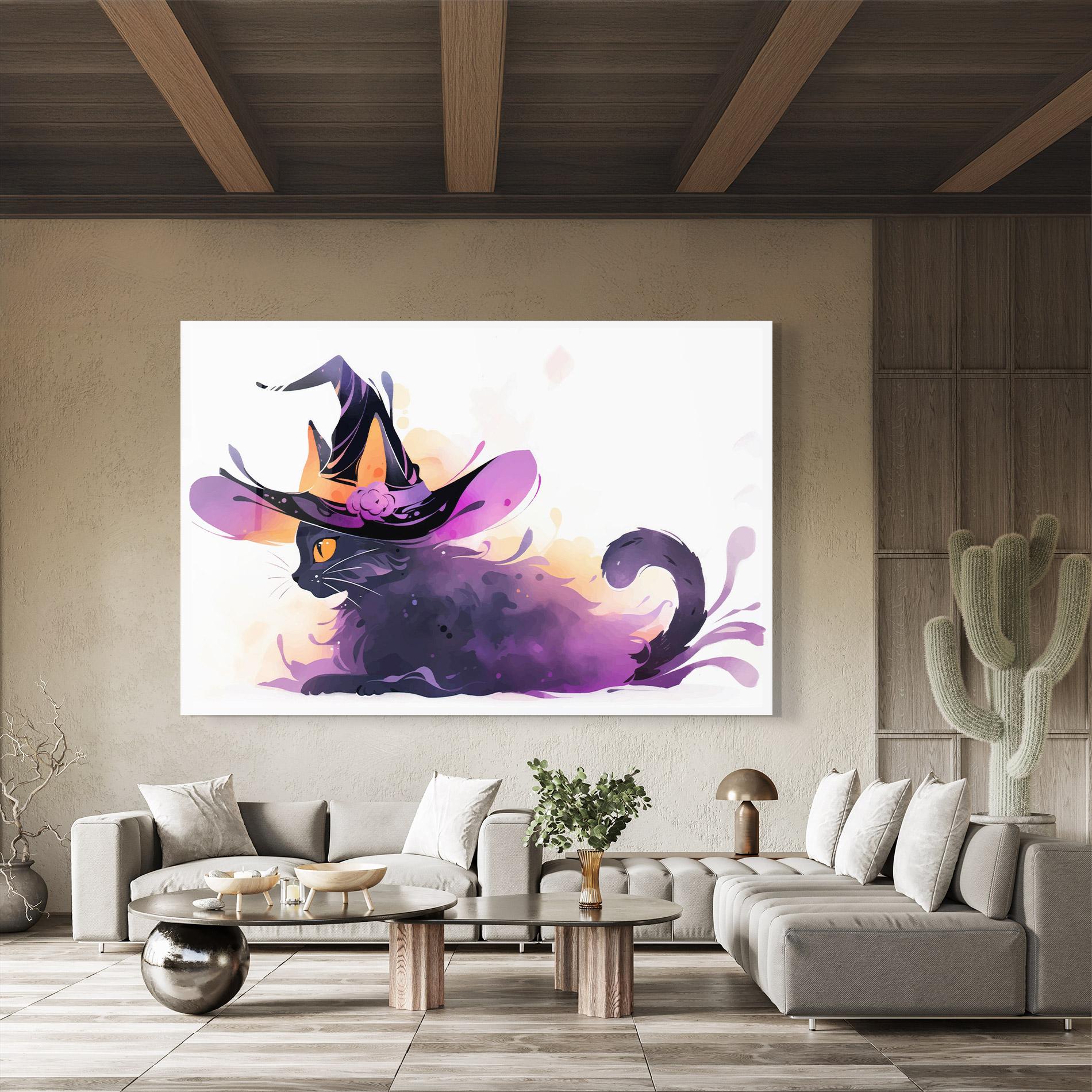 Üvegkép Cat Witch mockup 8