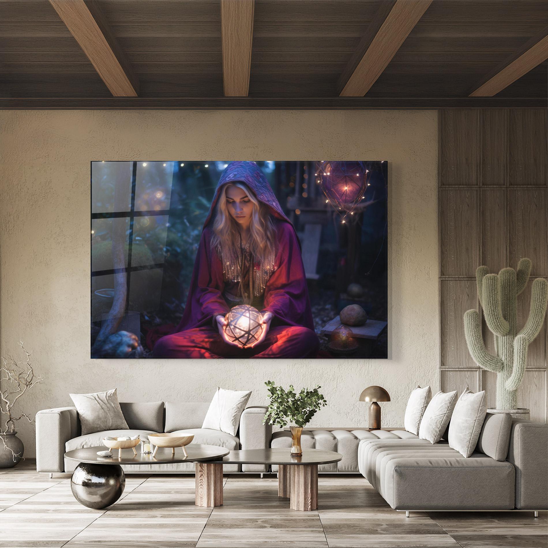 Üvegkép Garden Witch mockup 8