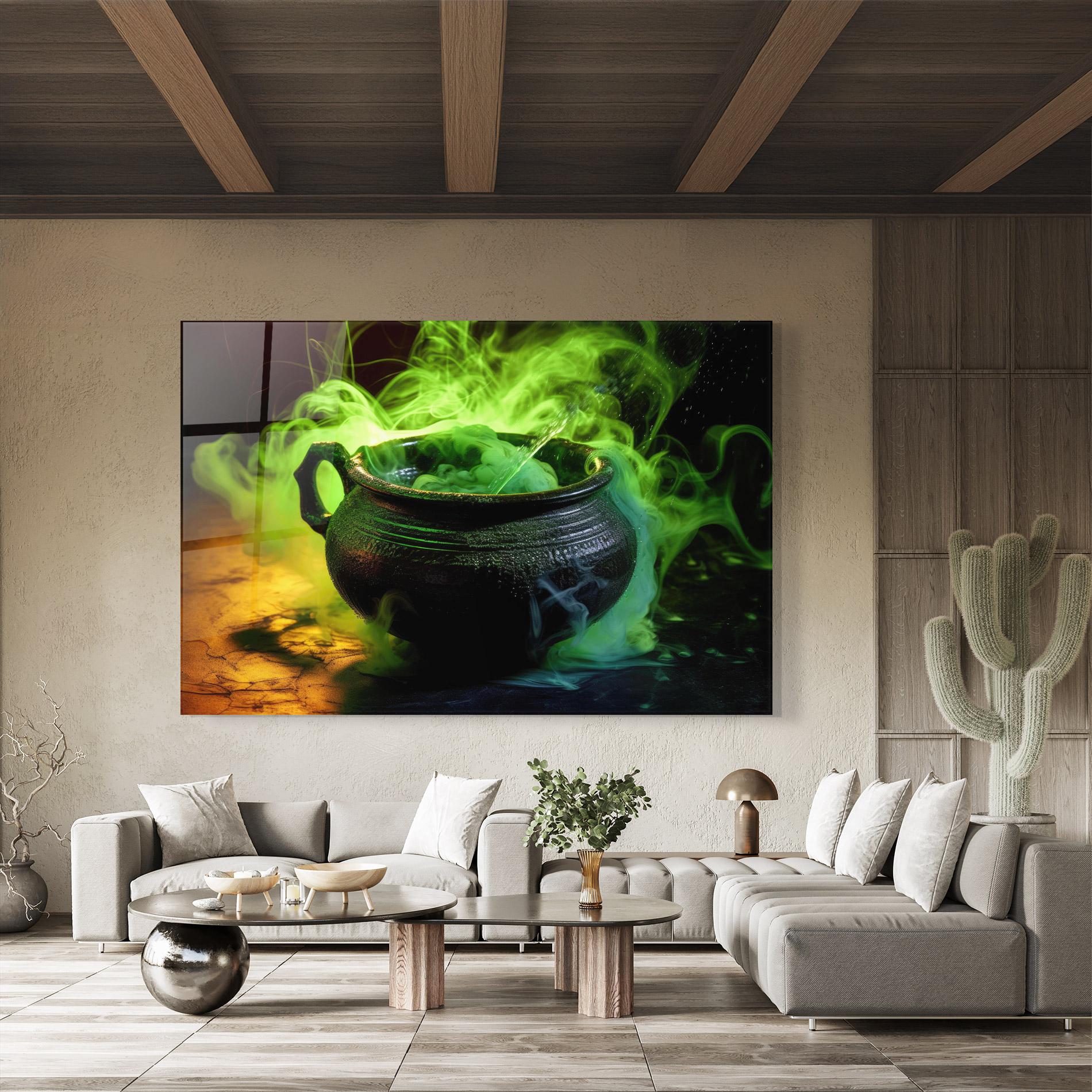 Üvegkép Green Portion mockup 8