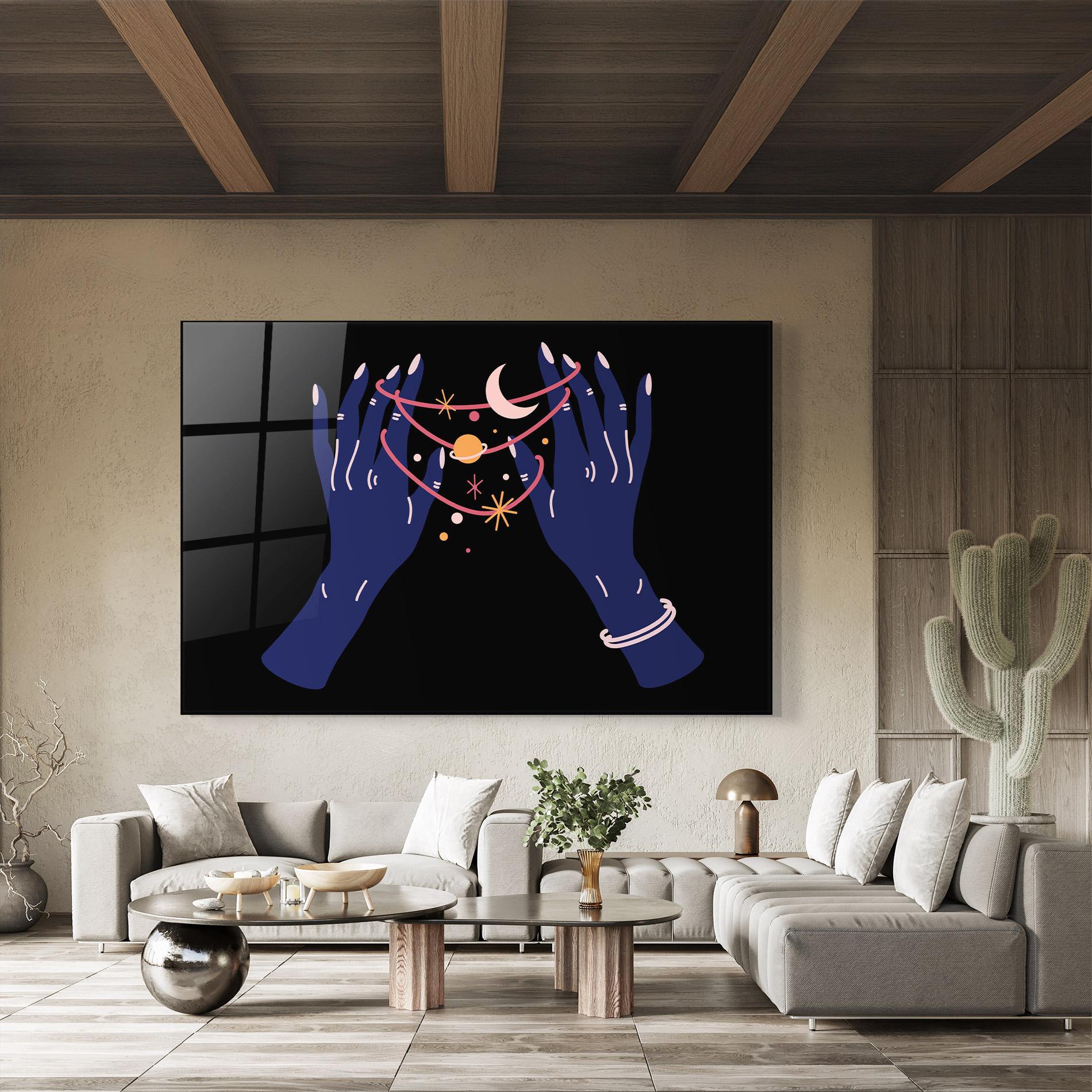 Üvegkép Pretty Hands Witch mockup 8