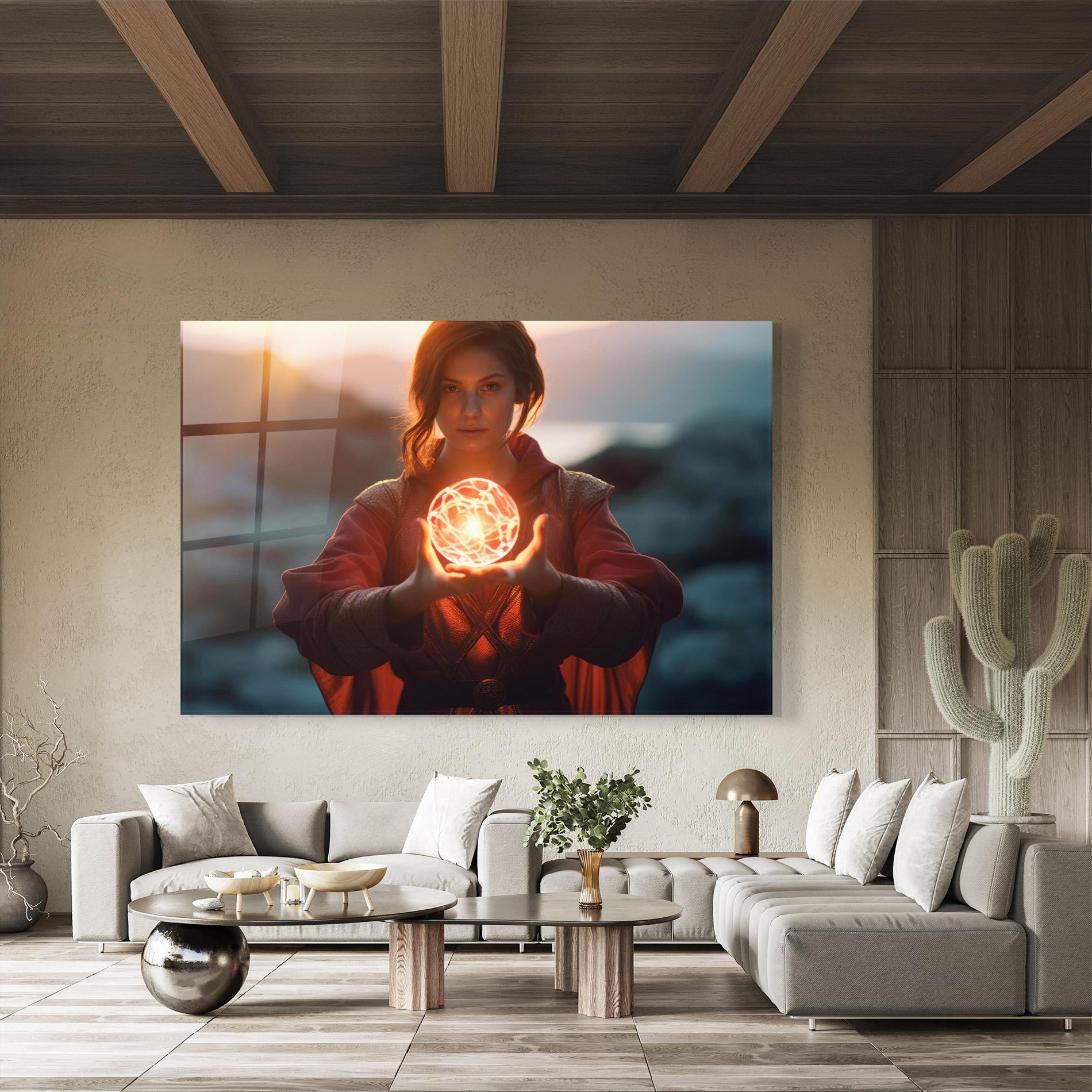 Üvegkép Witch Ball mockup 8