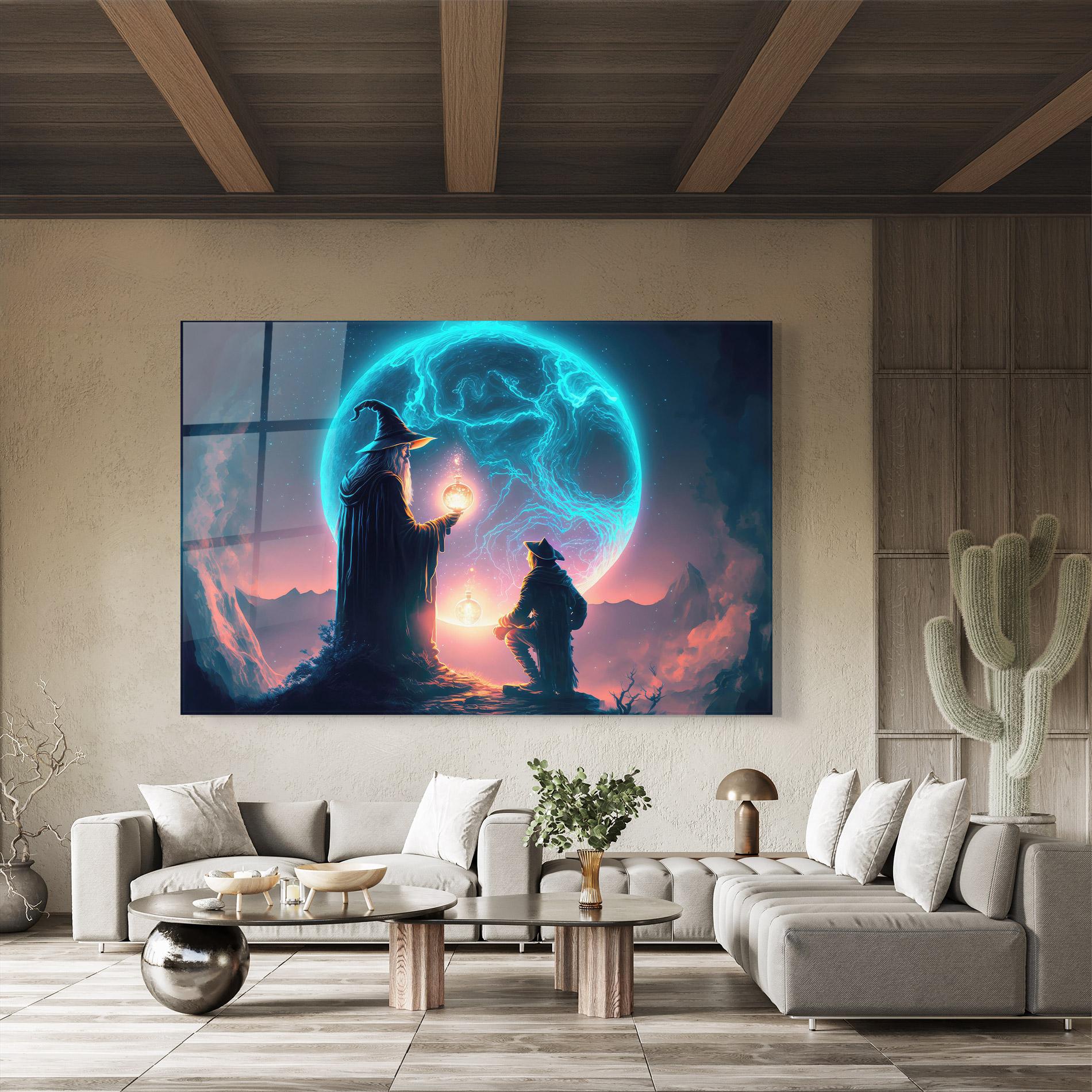 Üvegkép Wizard Magic mockup 8