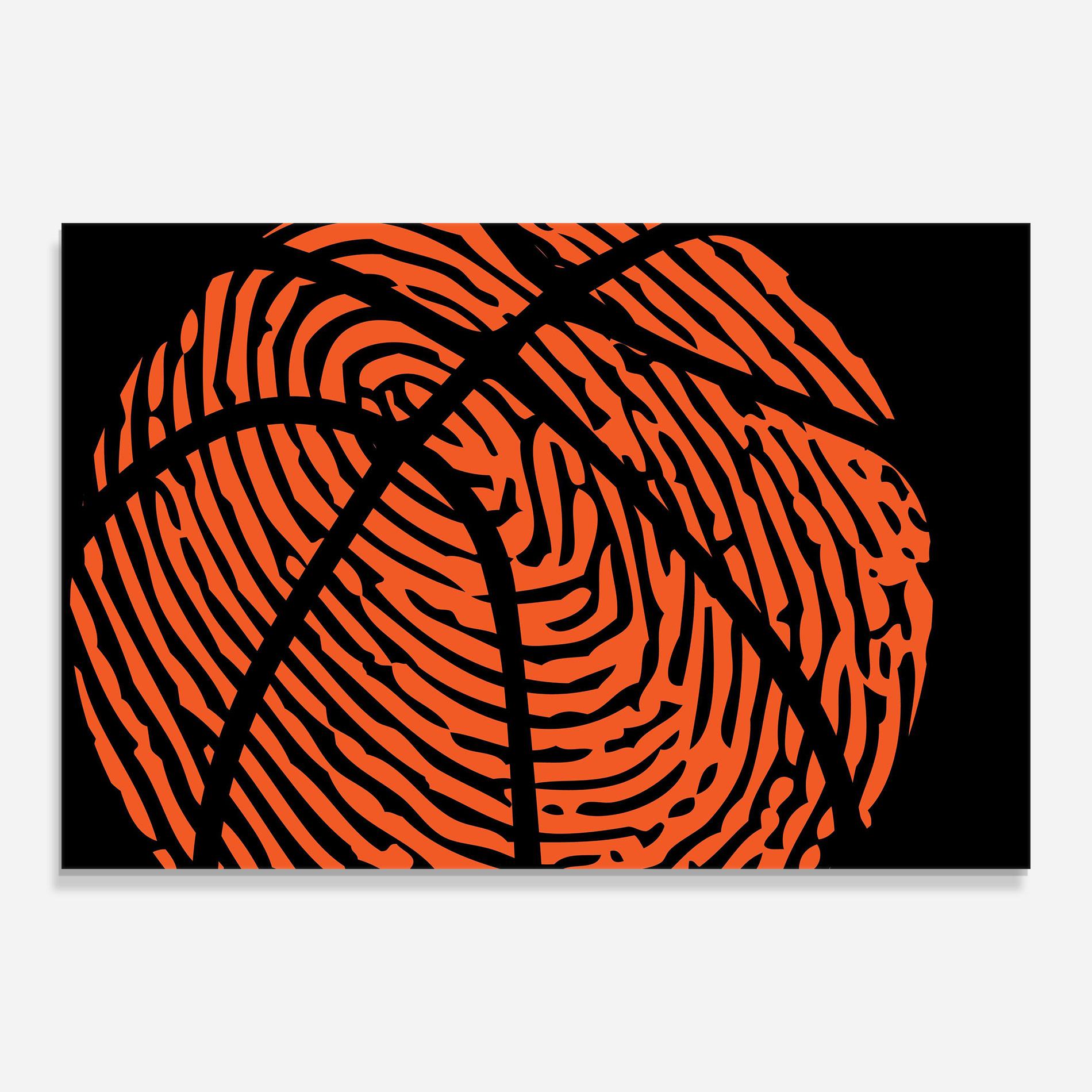 Üvegkép Fingerprint Basketball mockup 0