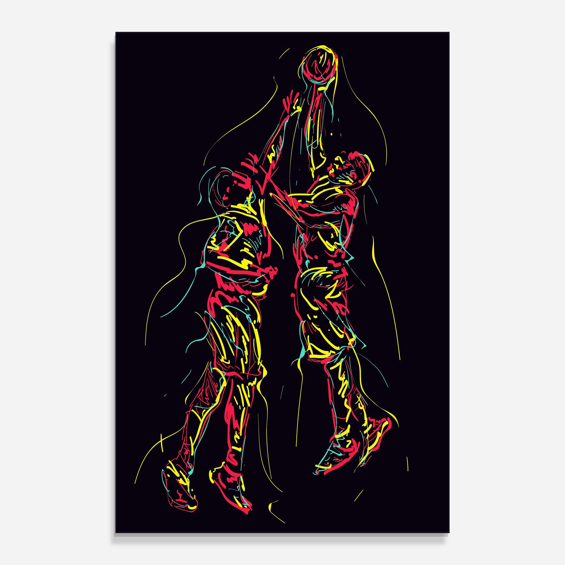 Üvegkép Basket Line Jump mockup 0