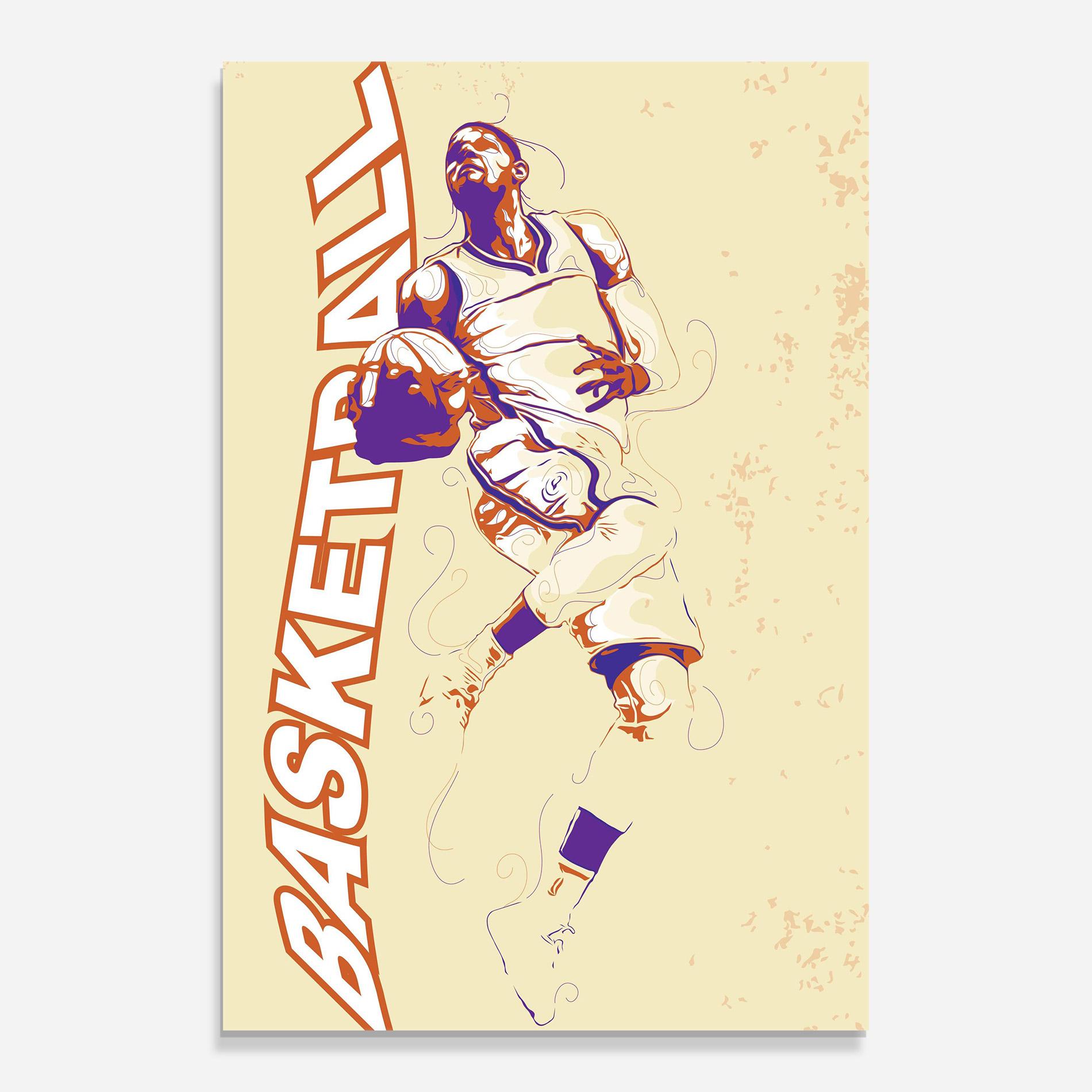 Üvegkép Basketball Cream mockup 0