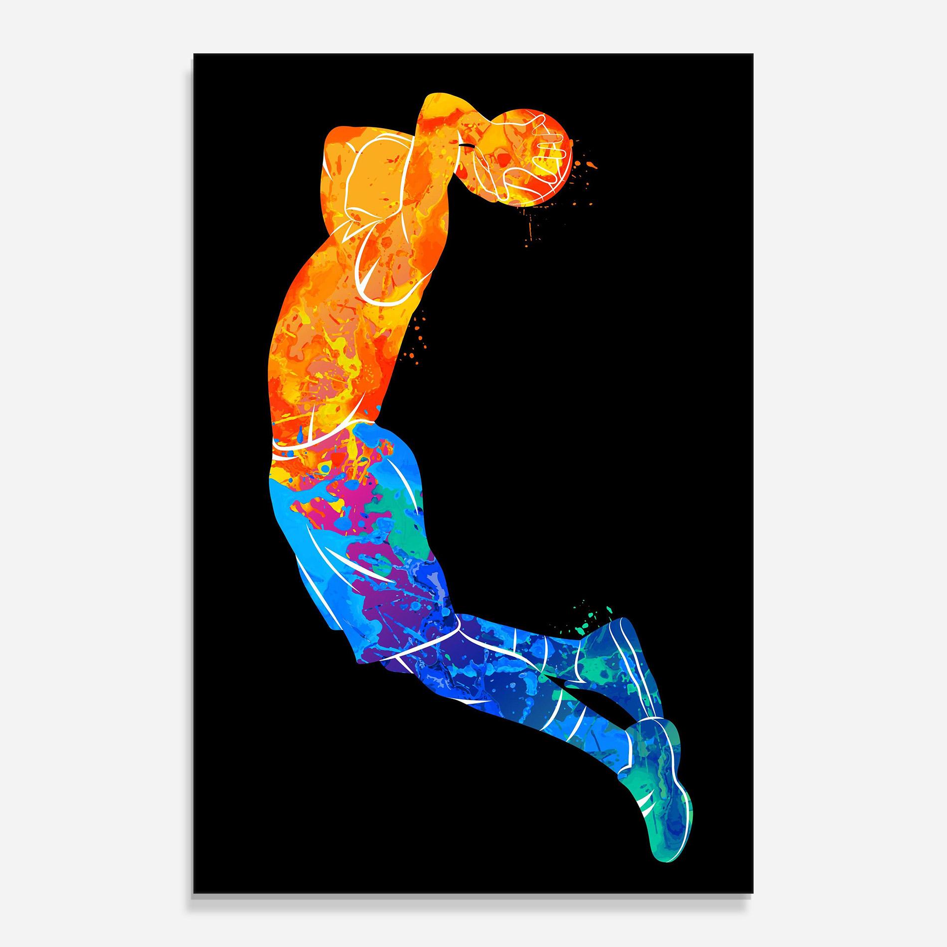 Üvegkép Blue Orange Basket mockup 0