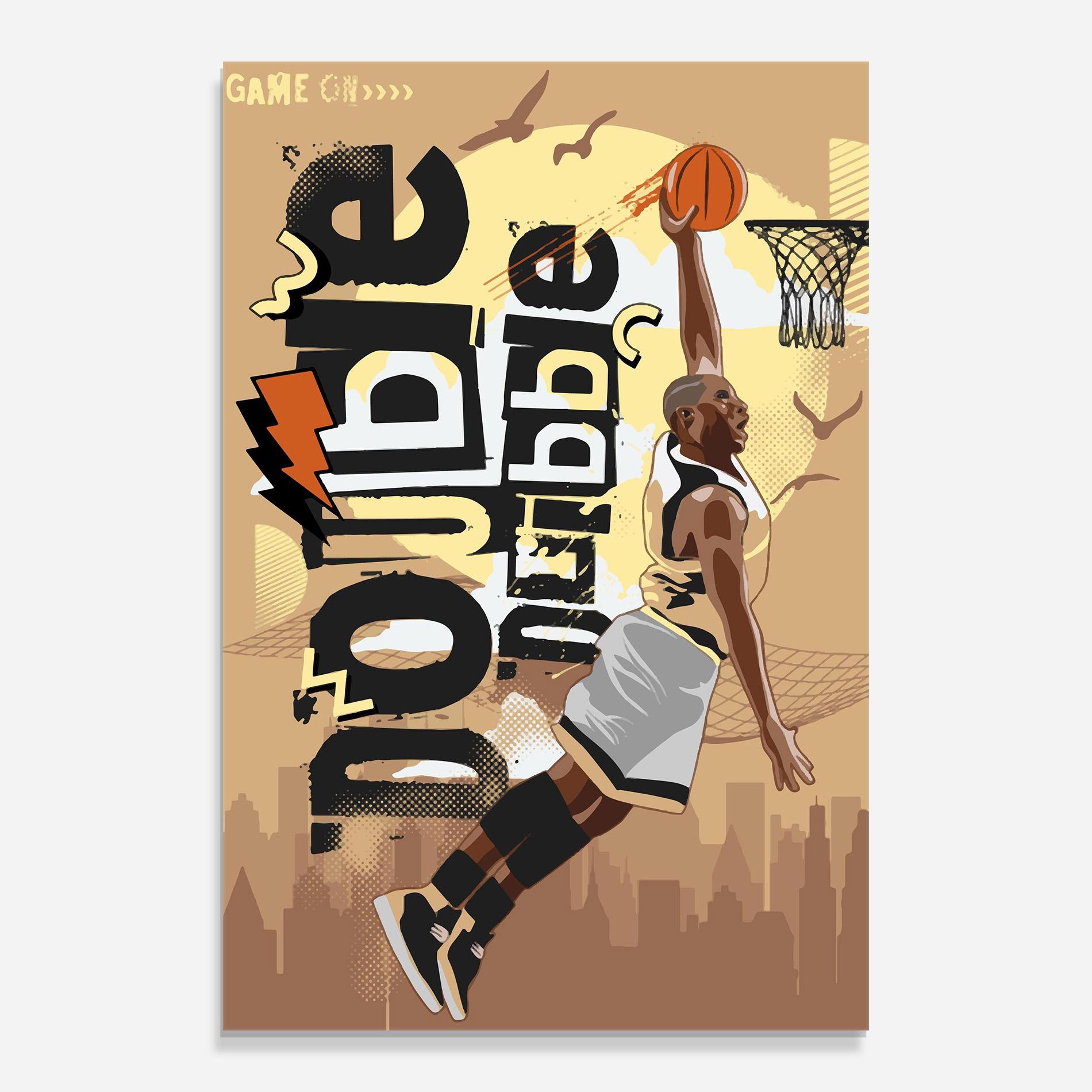 Üvegkép Double Dribble mockup 0