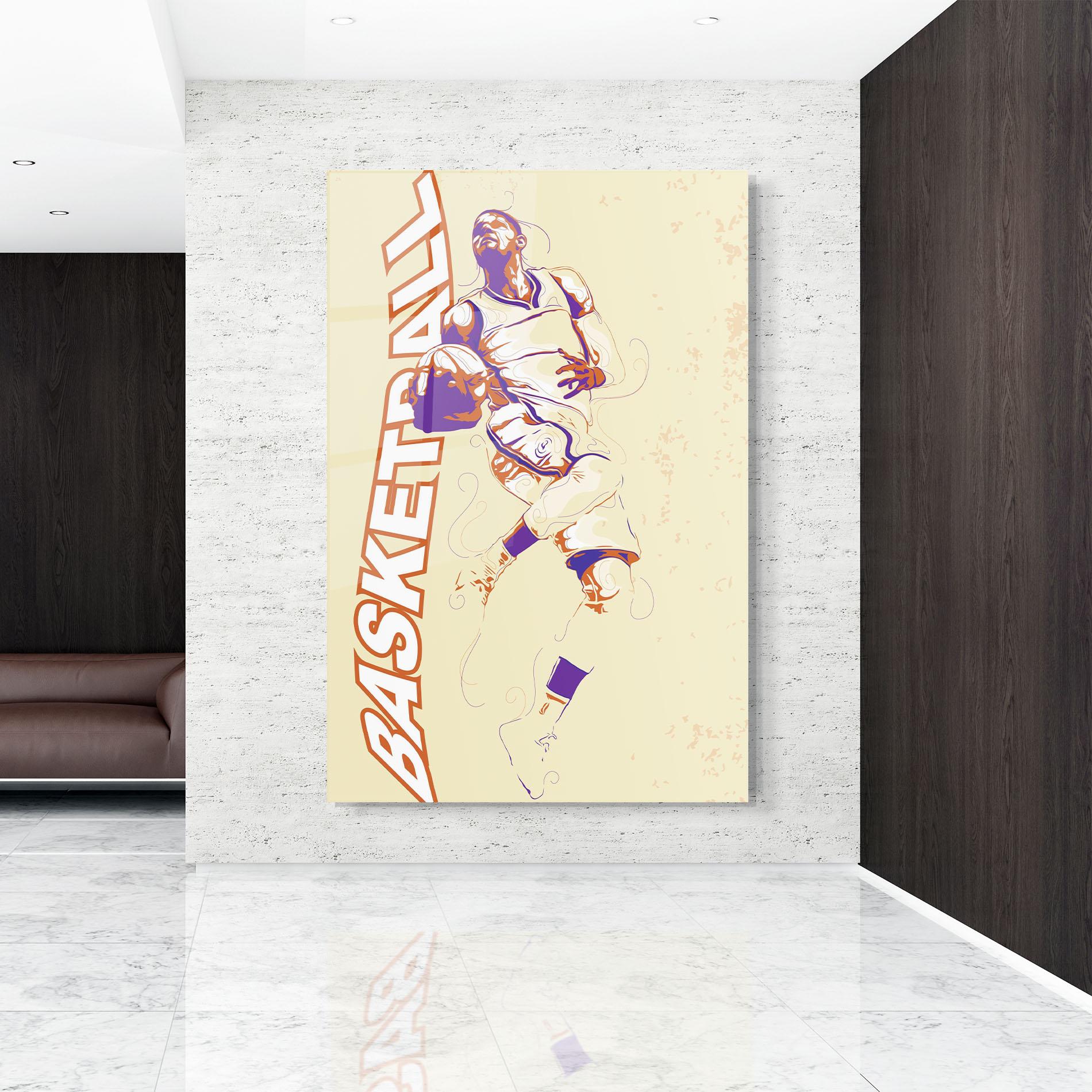 Üvegkép Basketball Cream mockup 9