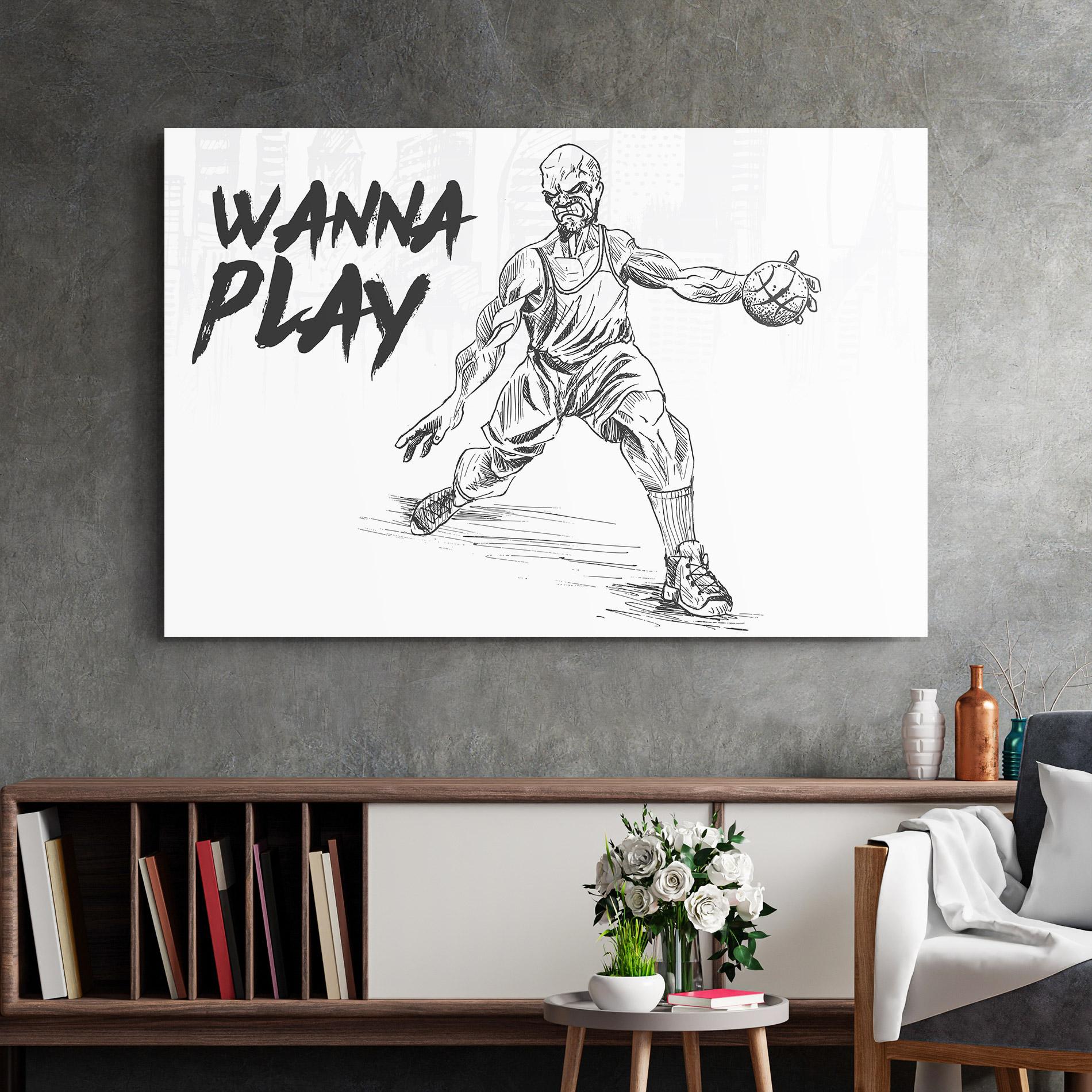 Üvegkép Wanna Play Basket mockup 2