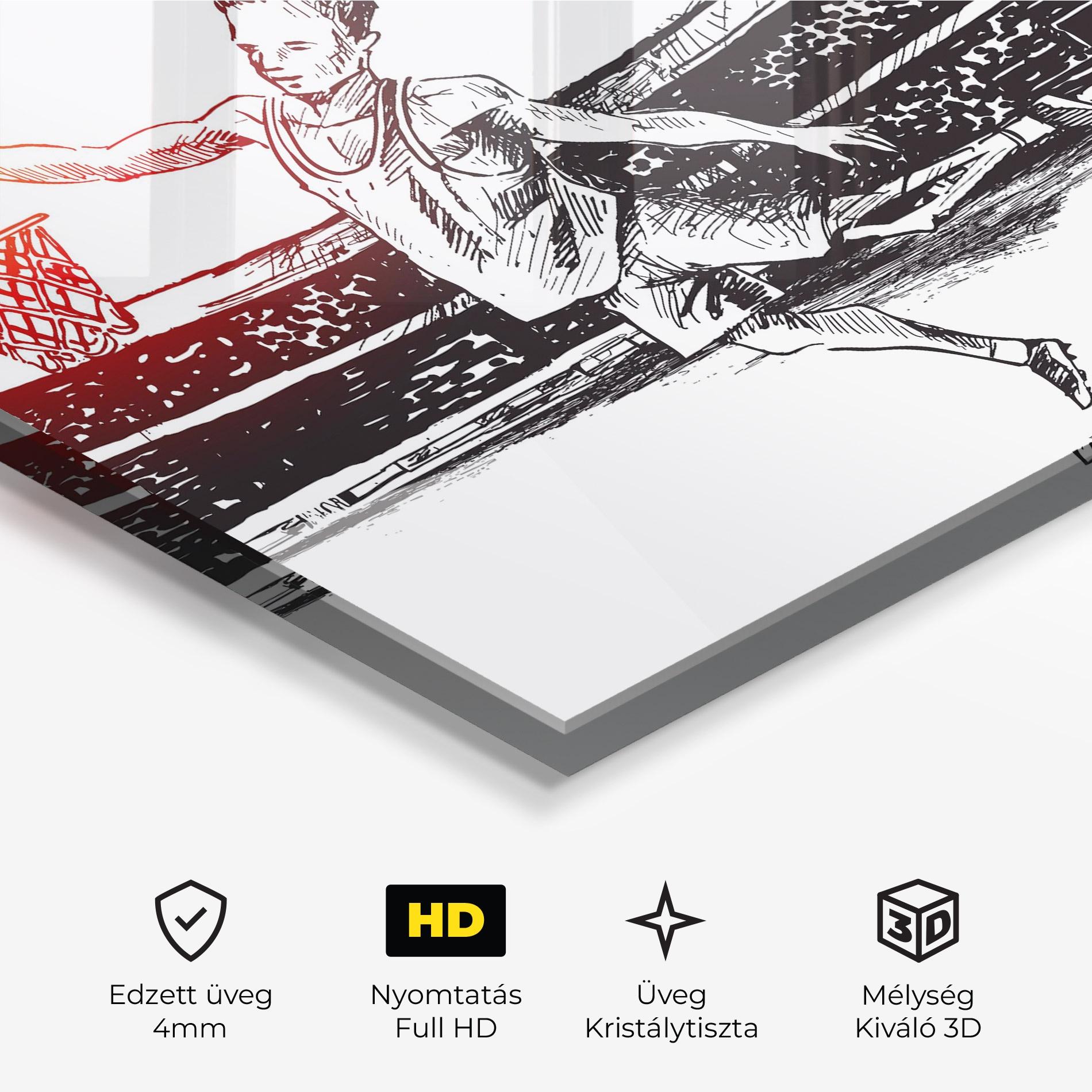 Üvegkép Basket Arena mockup 3