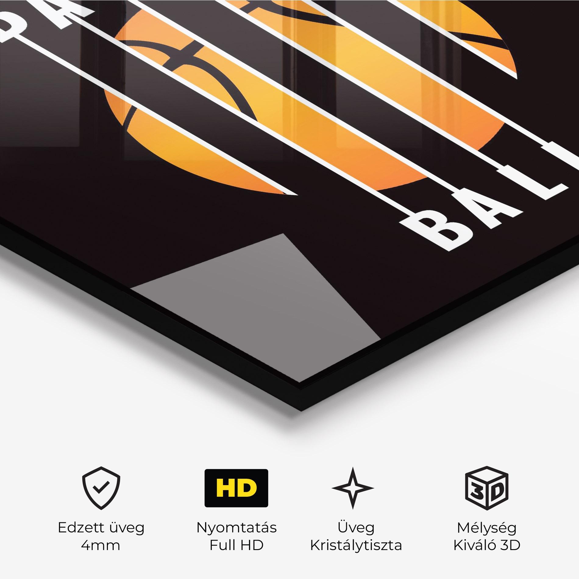 Üvegkép Basket Ball mockup 3