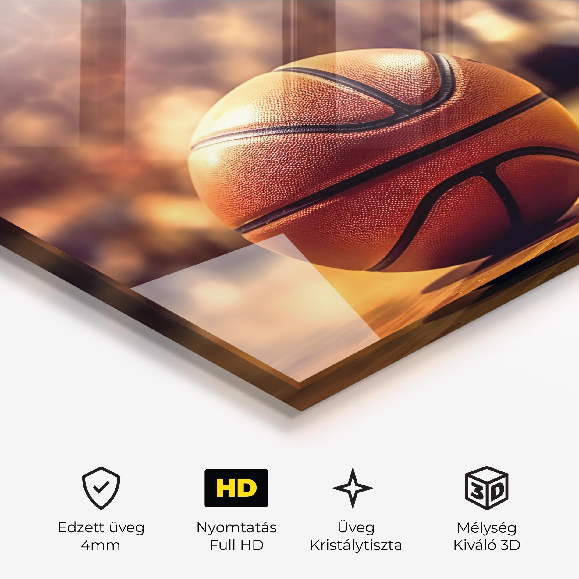 Üvegkép Basketball Arena mockup 3