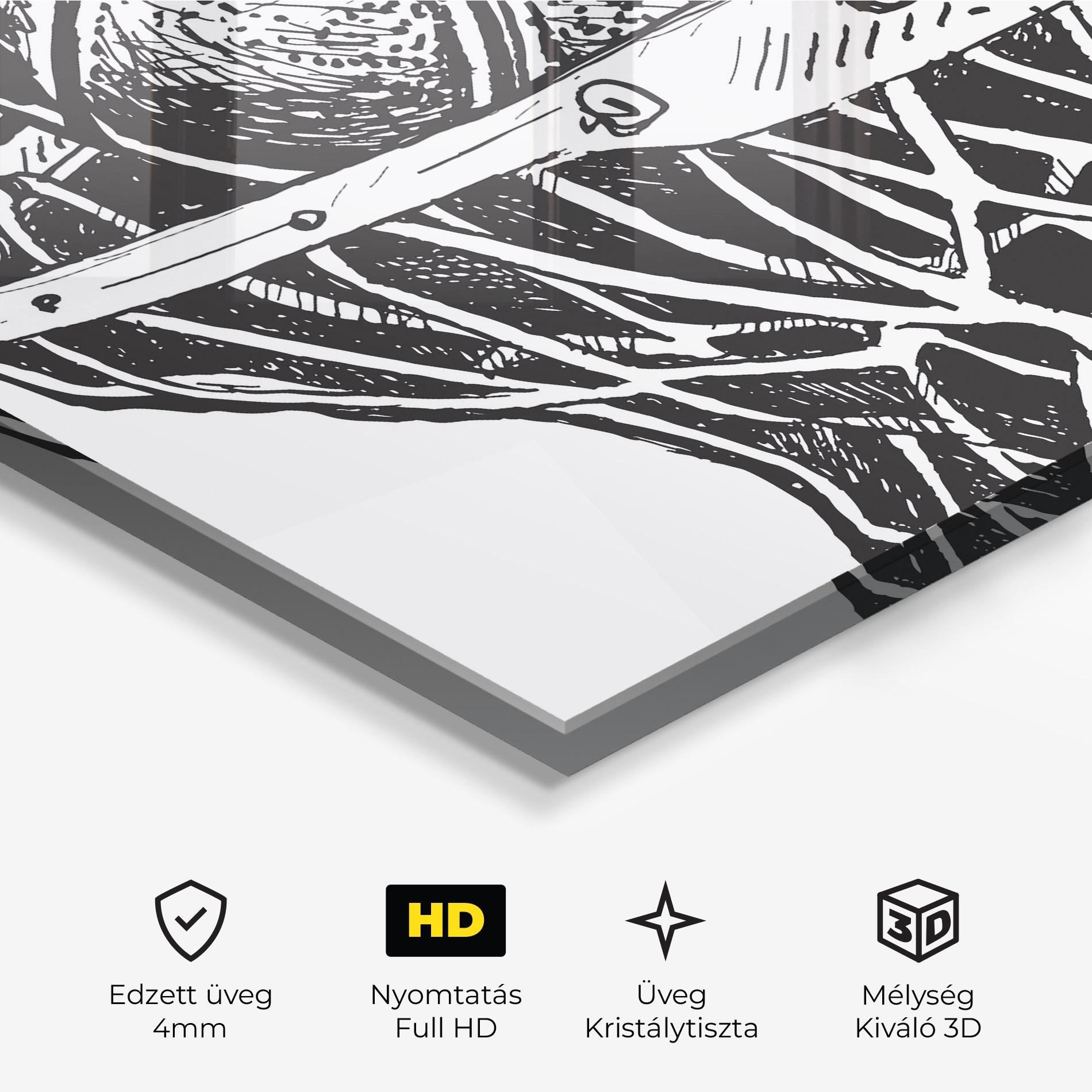 Üvegkép Basketball Grey Hoop mockup 3