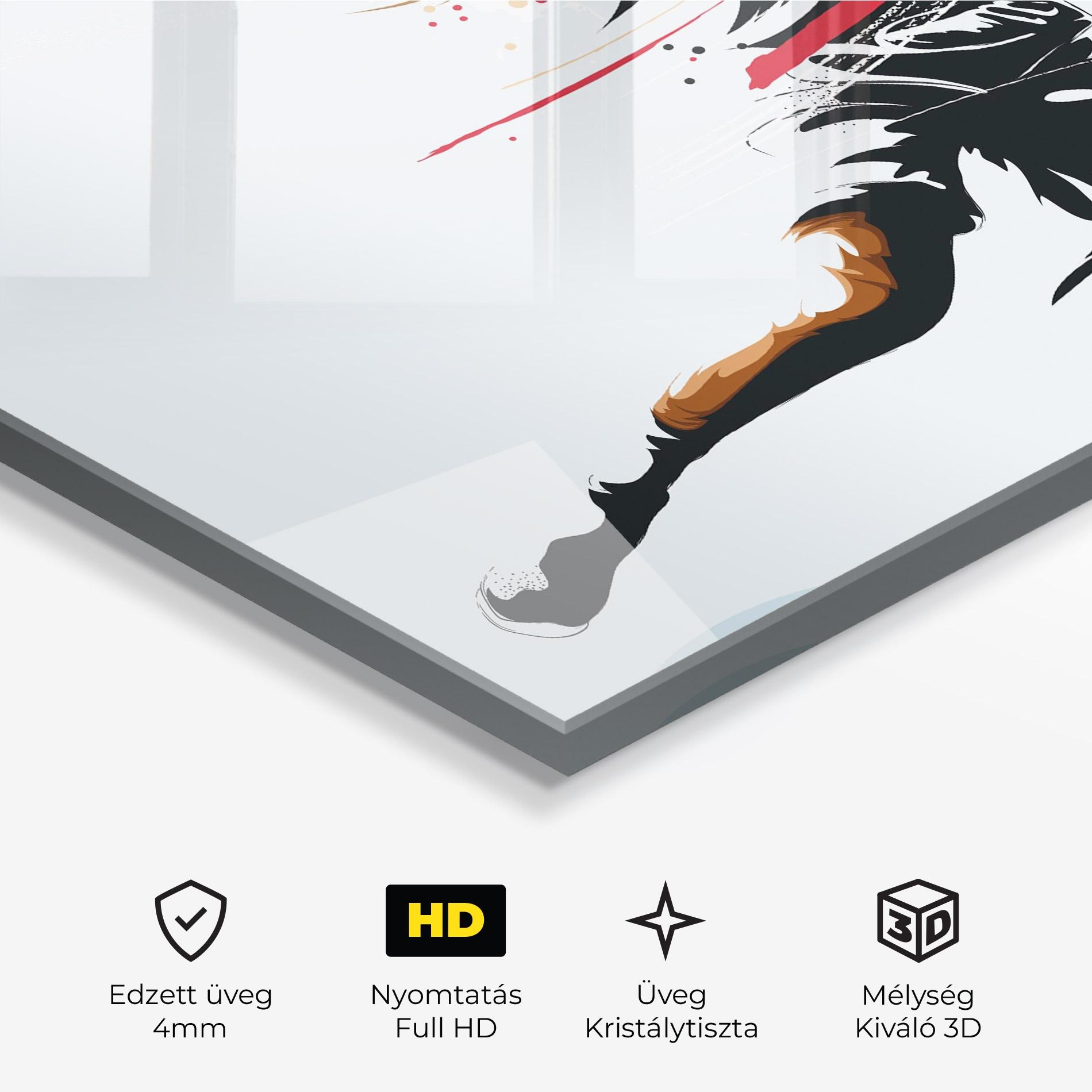 Üvegkép Basketball Shot mockup 3