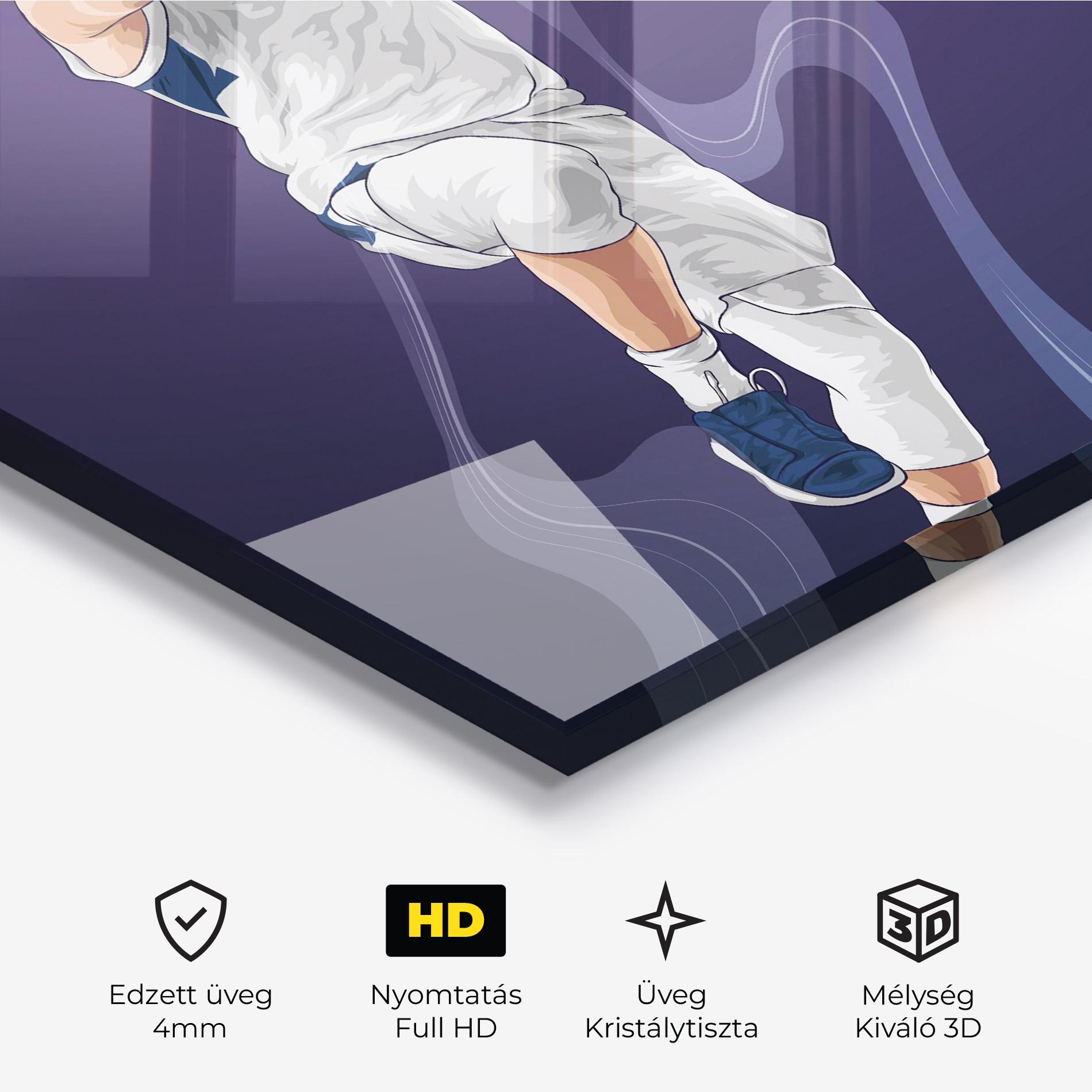 Üvegkép Flying Player mockup 3