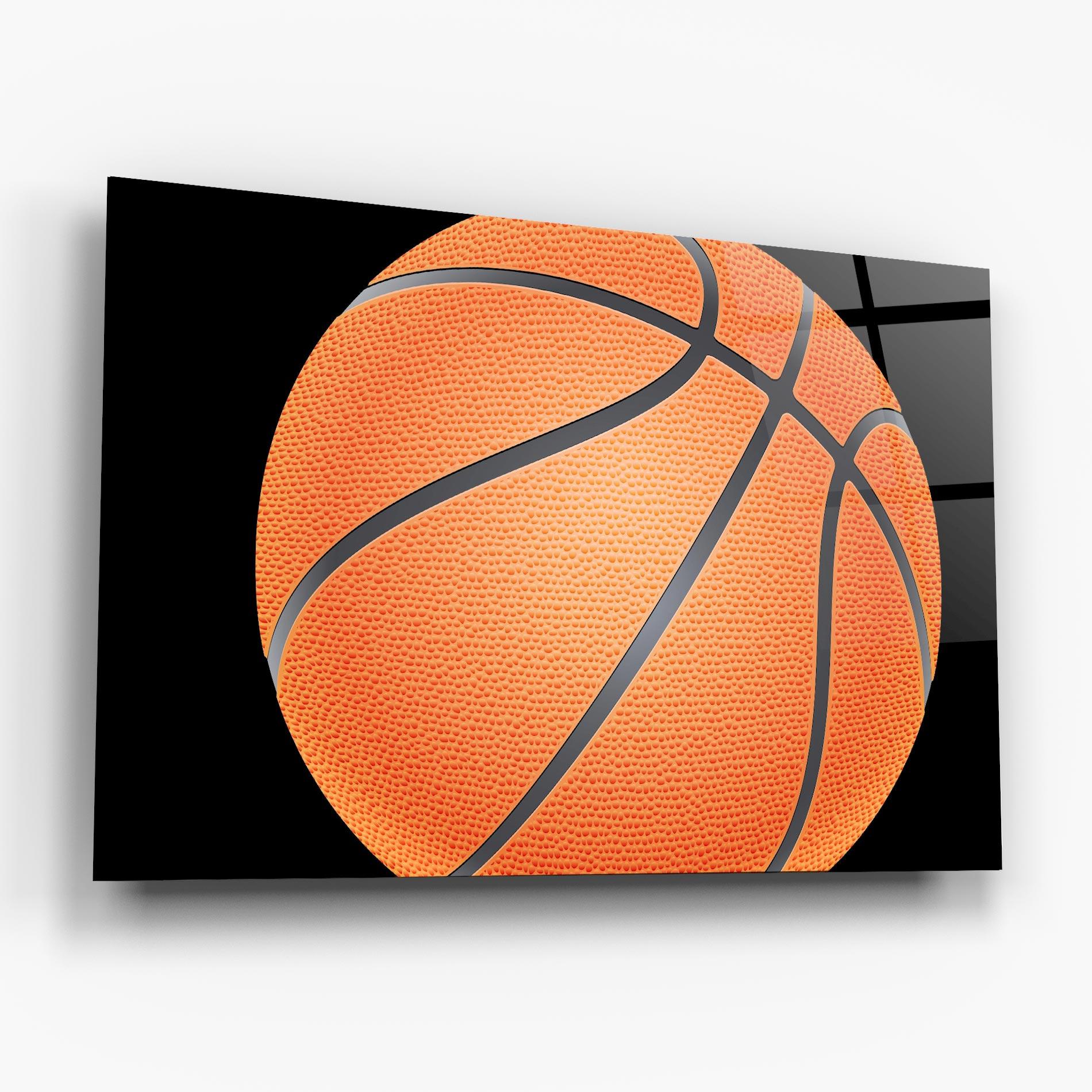 Üvegkép Close Up Basketball mockup 6