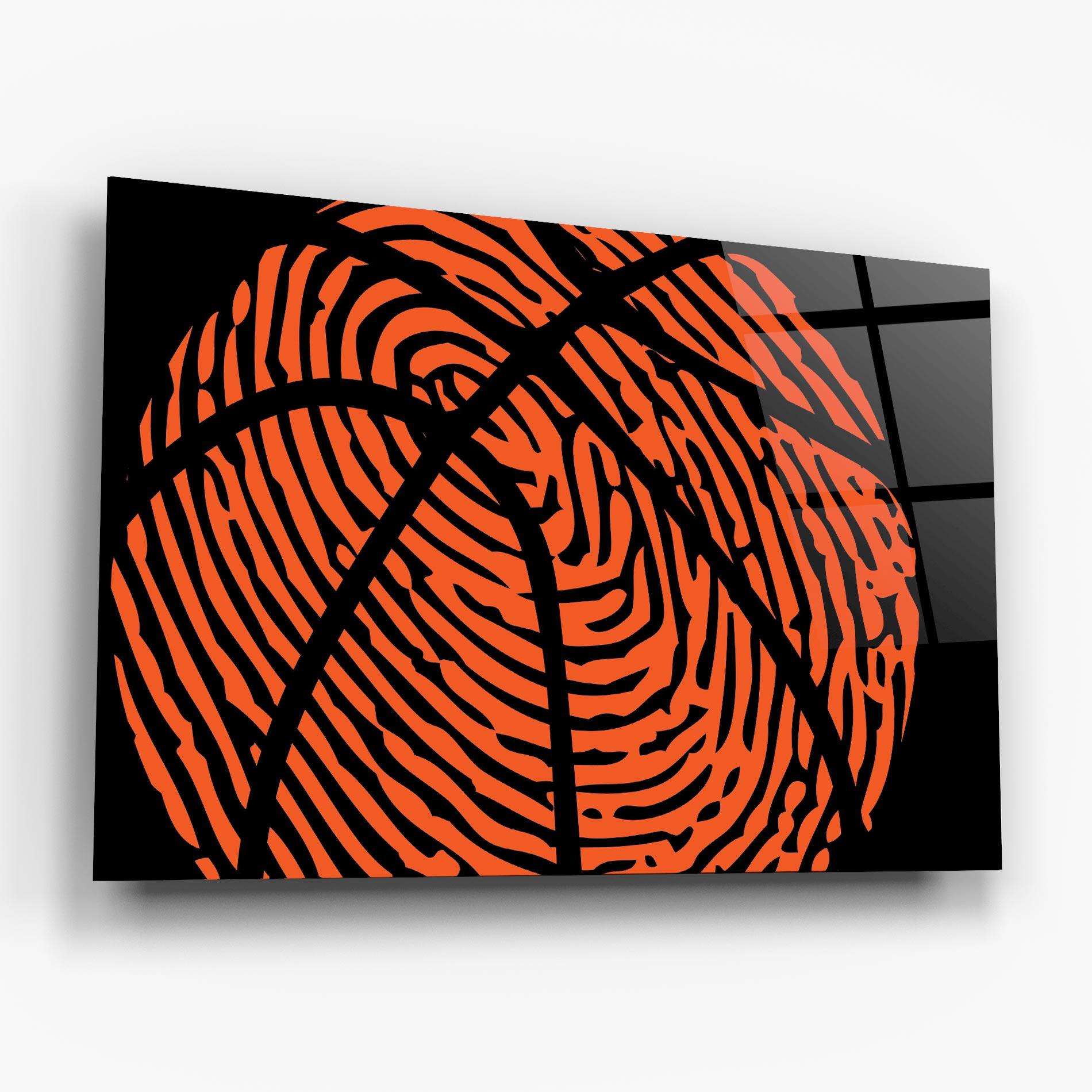 Üvegkép Fingerprint Basketball mockup 6