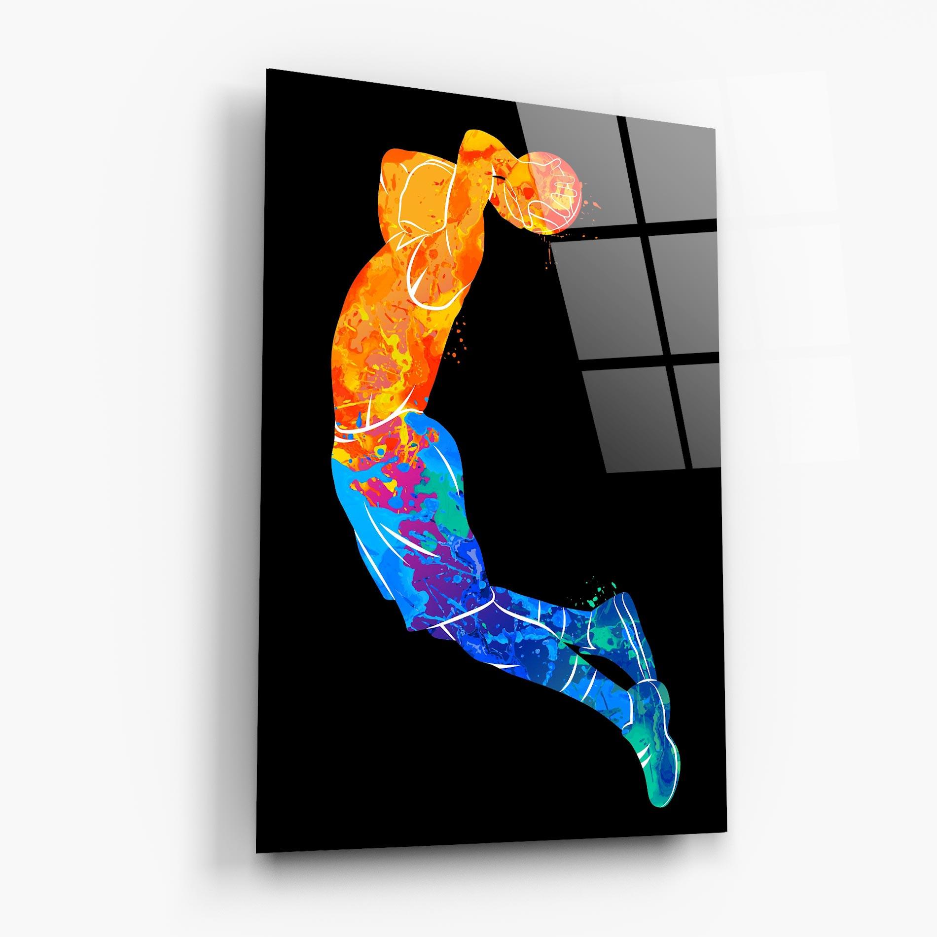 Üvegkép Blue Orange Basket mockup 6