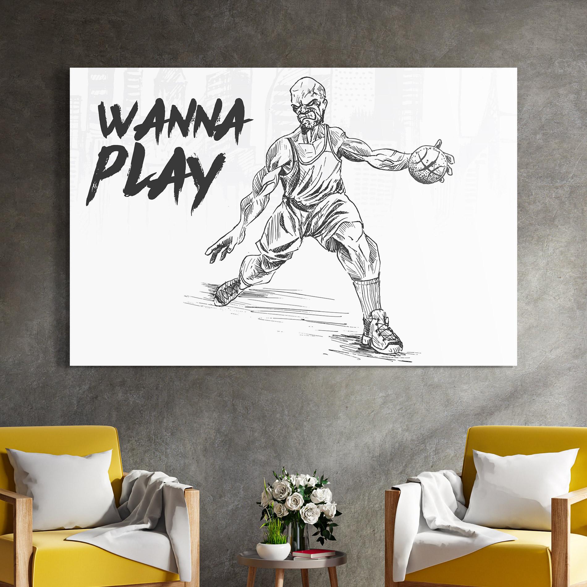 Üvegkép Wanna Play Basket mockup 4