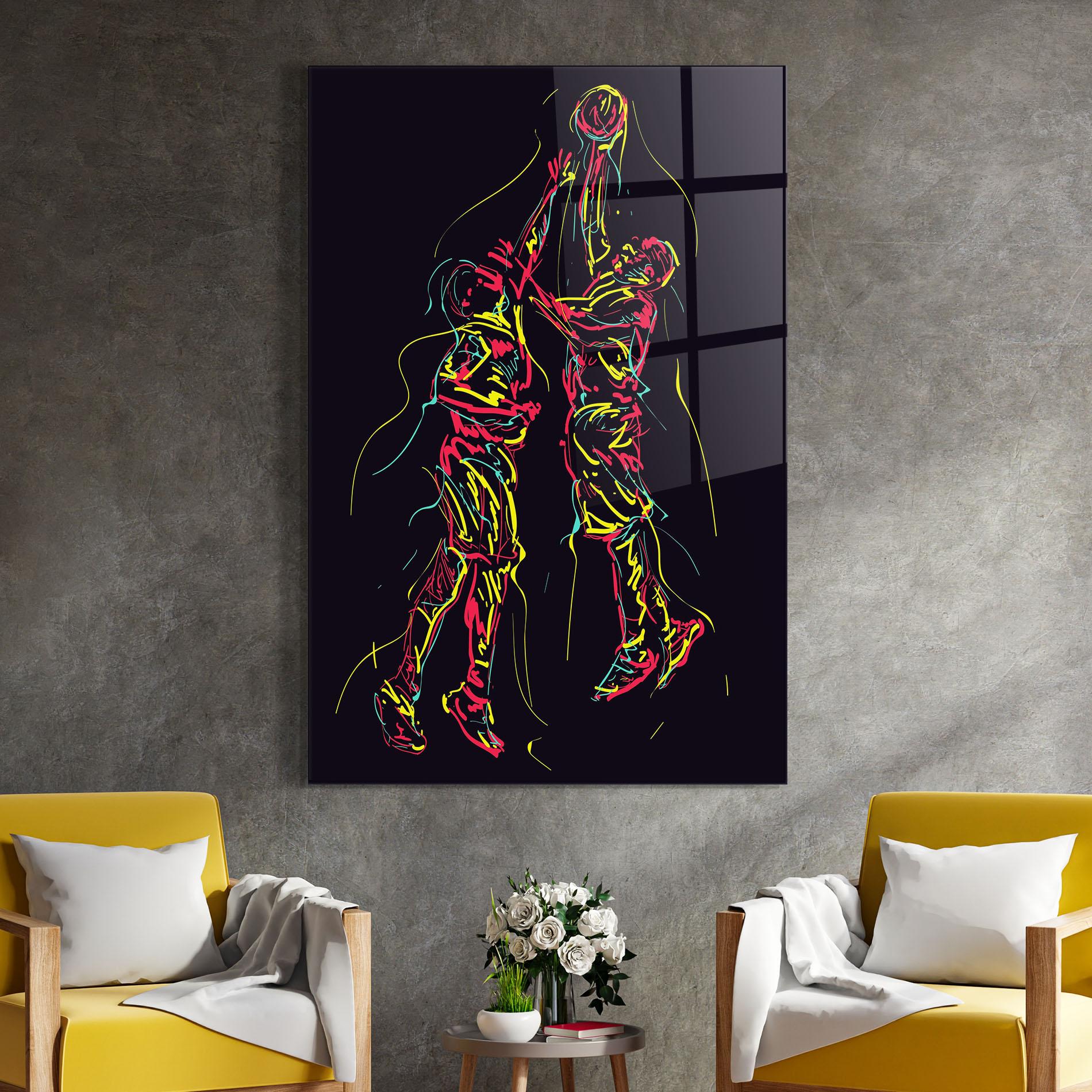 Üvegkép Basket Line Jump mockup 4