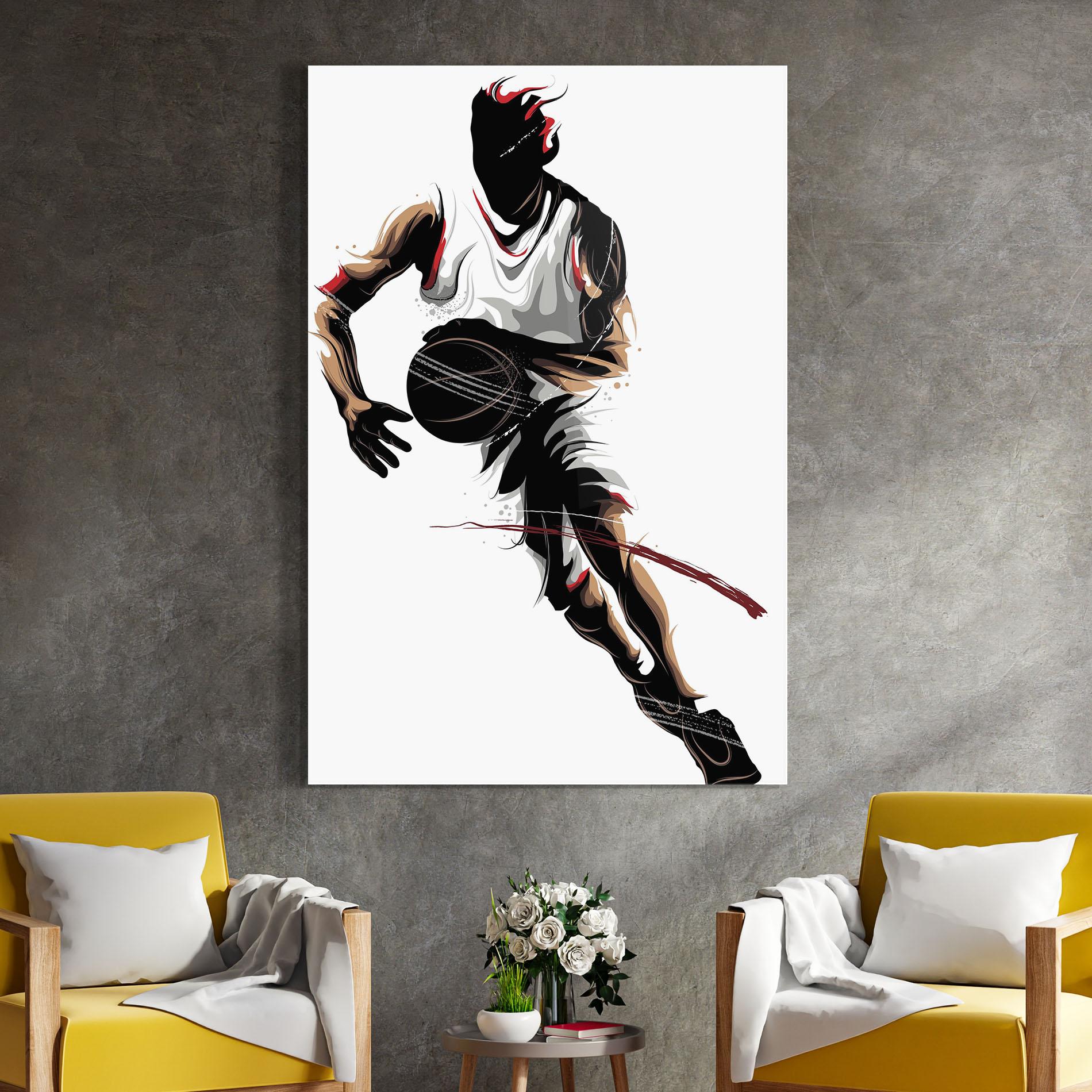 Üvegkép Dribbling Run mockup 4