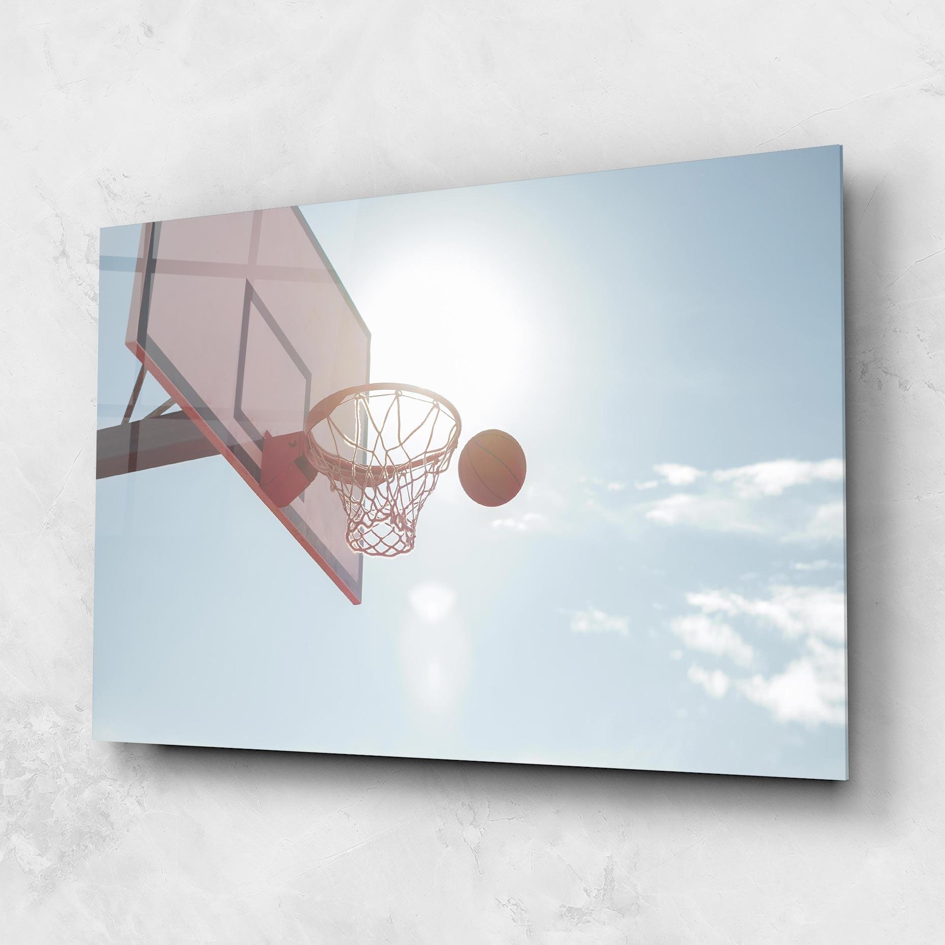 Üvegkép Basketball Hoop mockup 1