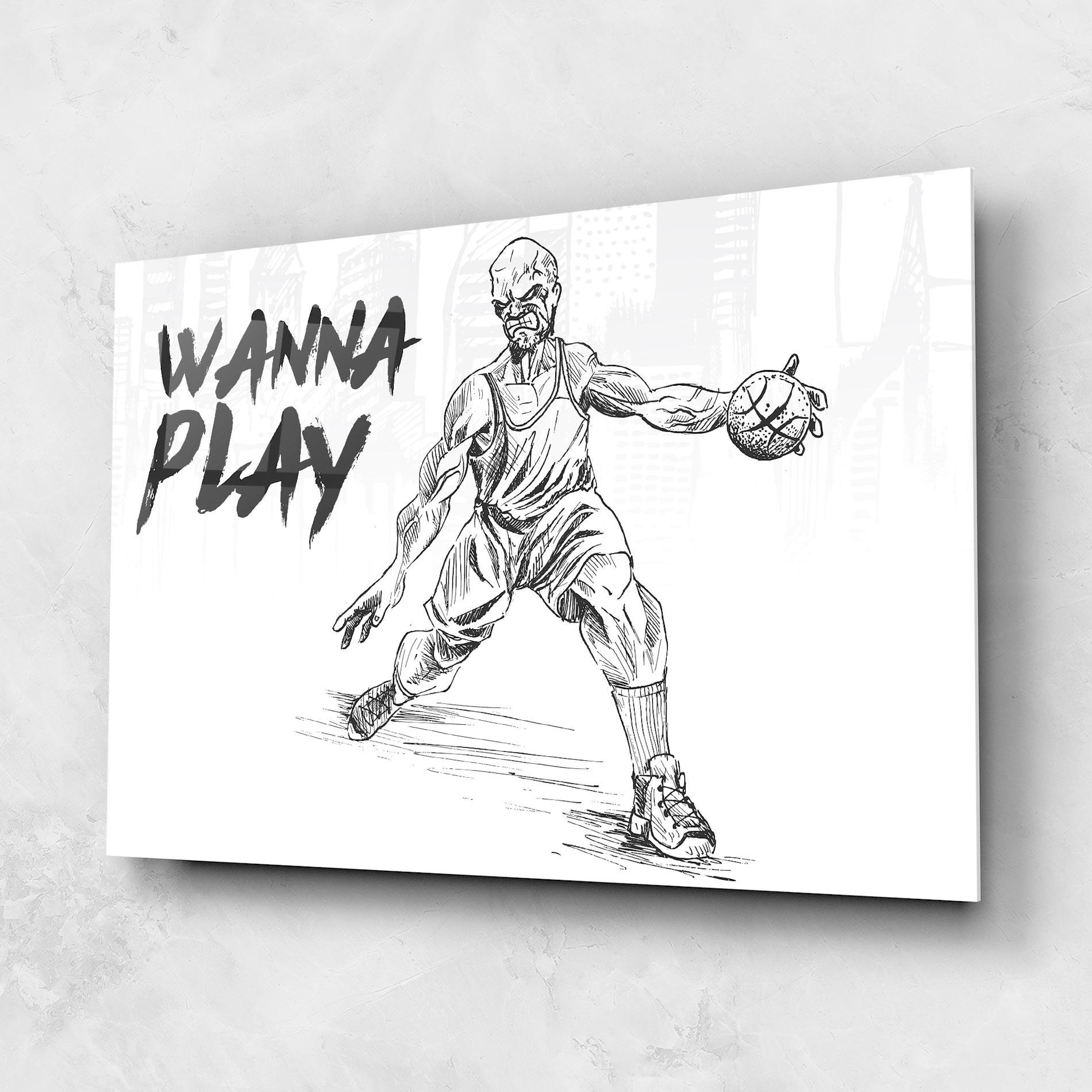 Üvegkép Wanna Play Basket mockup 1