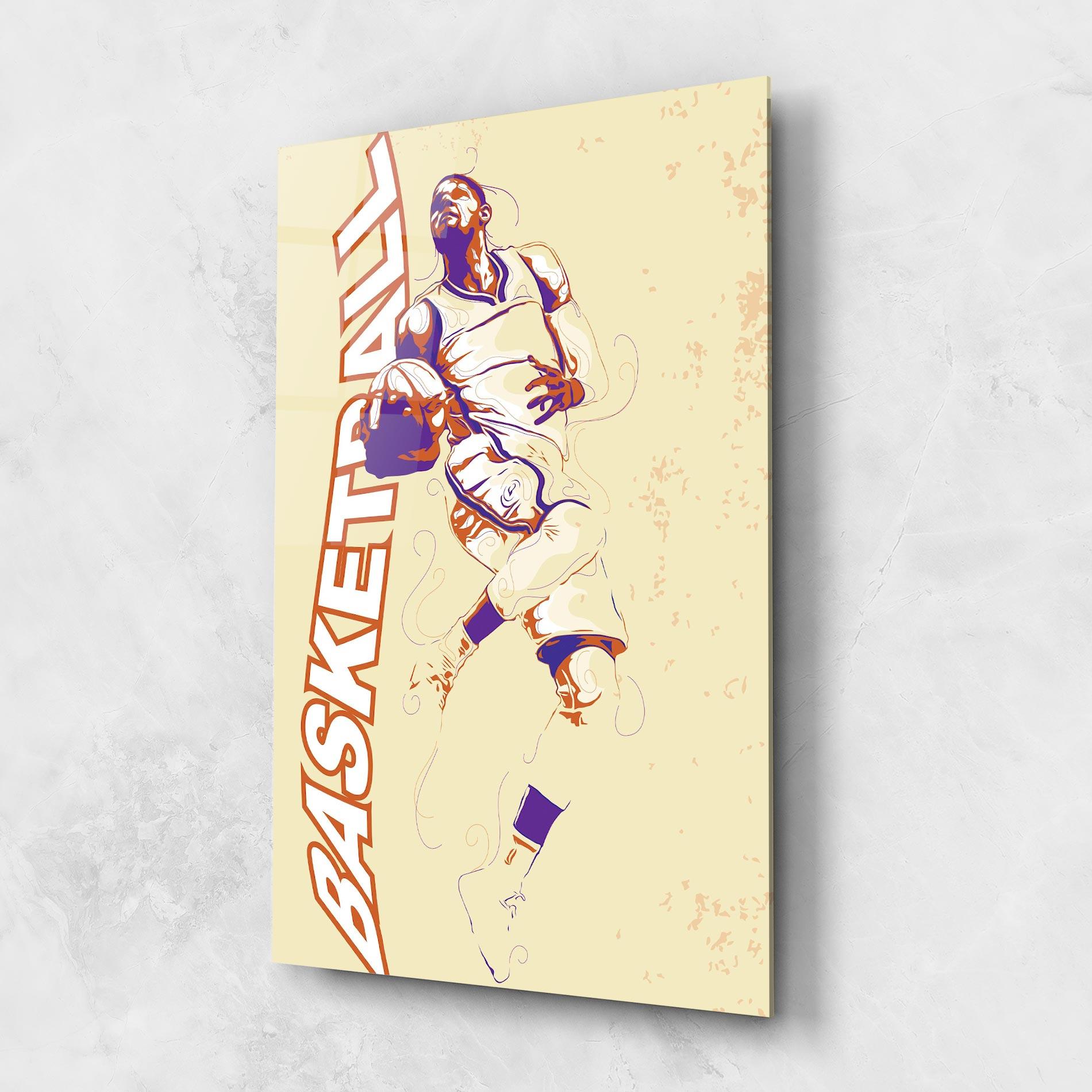 Üvegkép Basketball Cream mockup 1