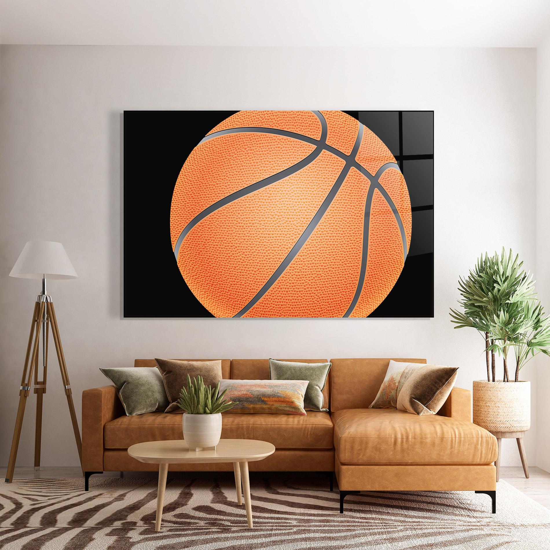 Üvegkép Close Up Basketball mockup 7