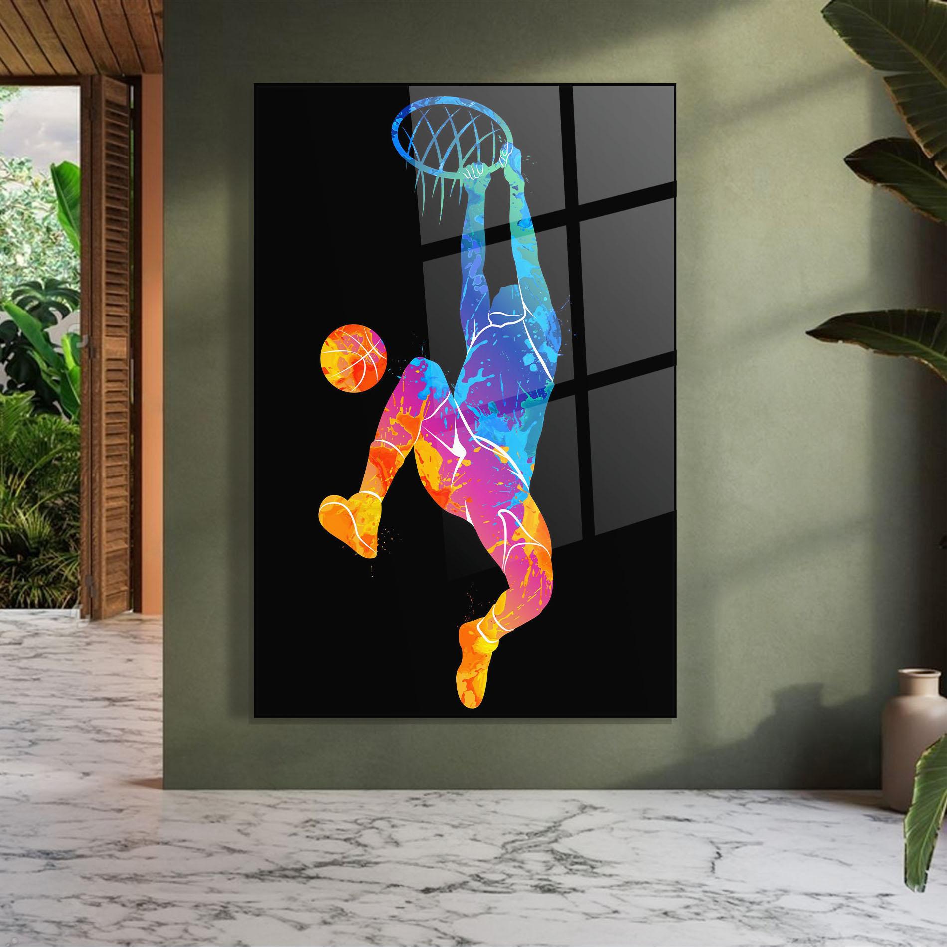 Üvegkép Blue Basket Hoop mockup 7