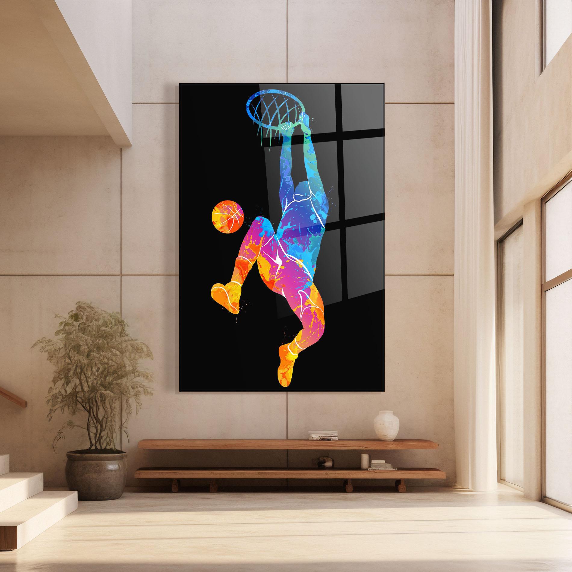 Üvegkép Blue Basket Hoop mockup 8