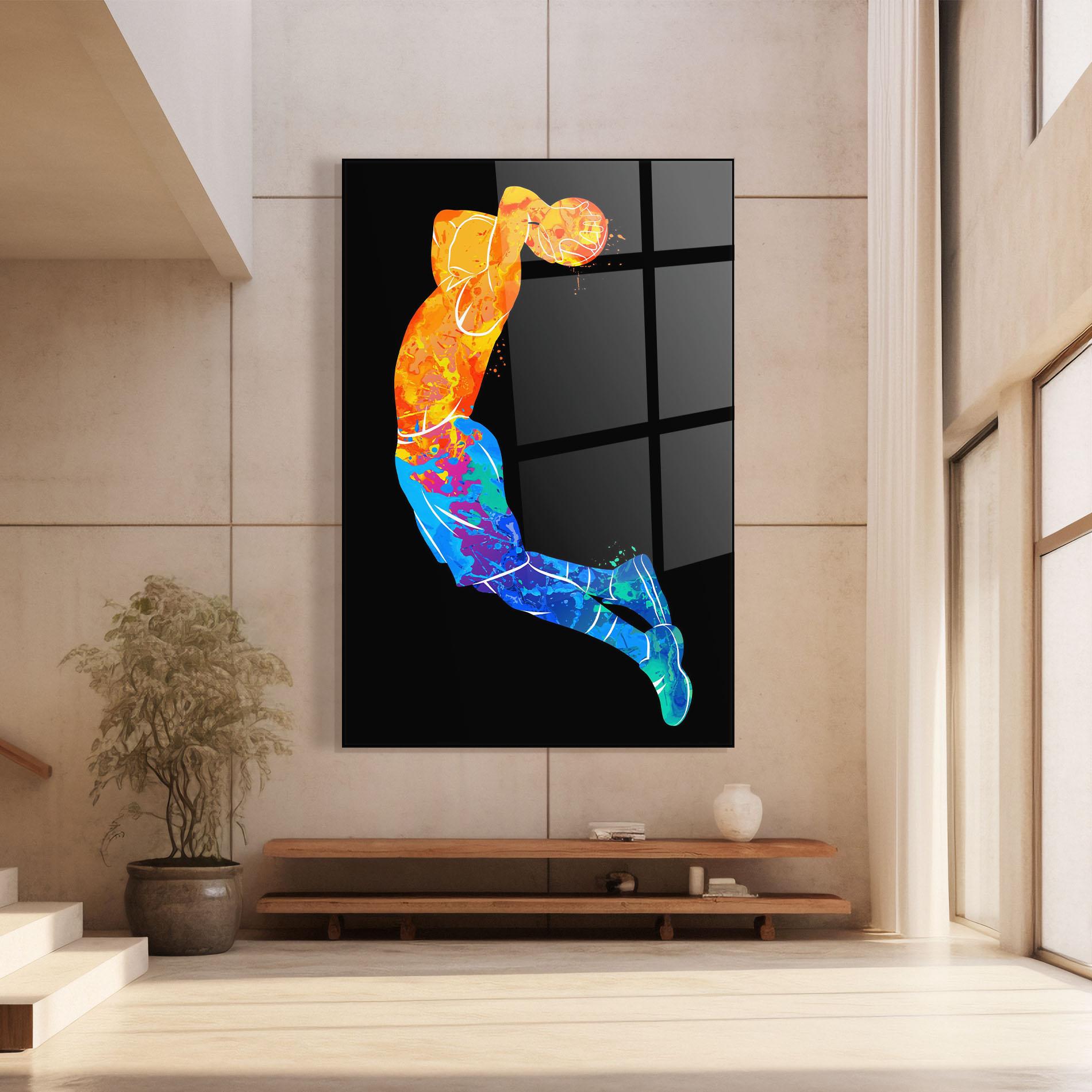 Üvegkép Blue Orange Basket mockup 8