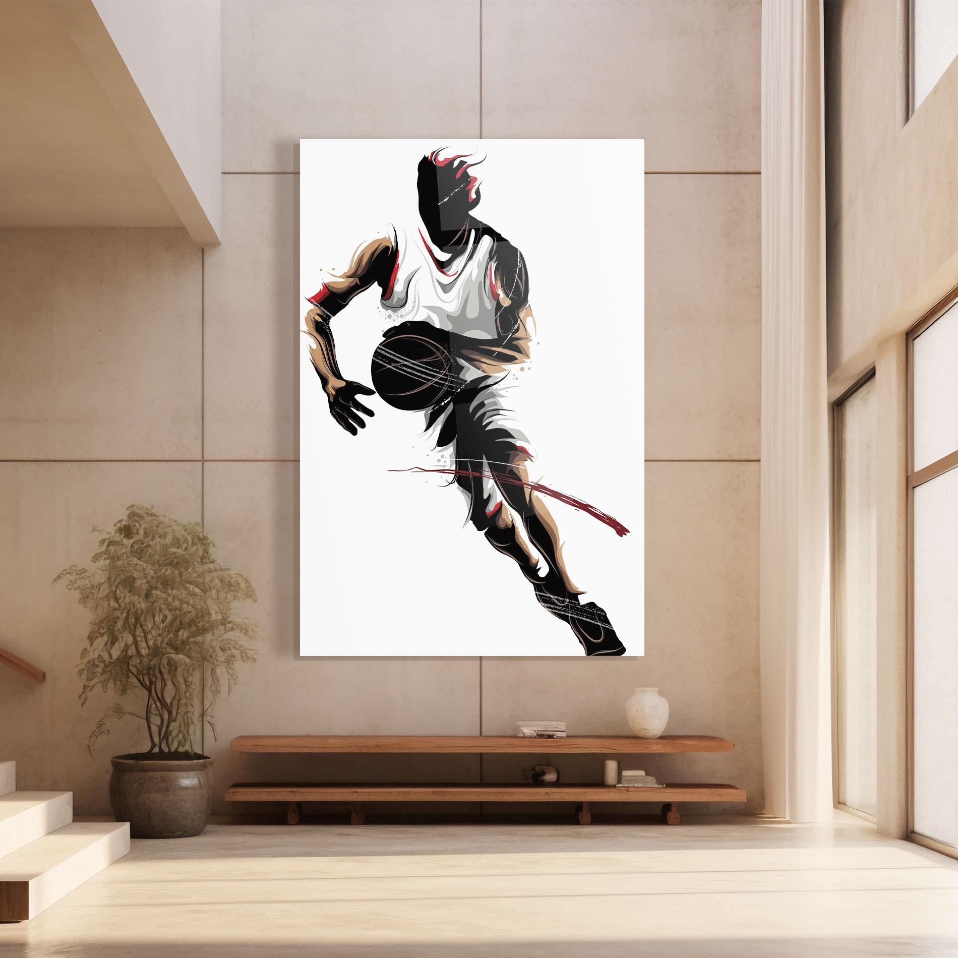 Üvegkép Dribbling Run mockup 8