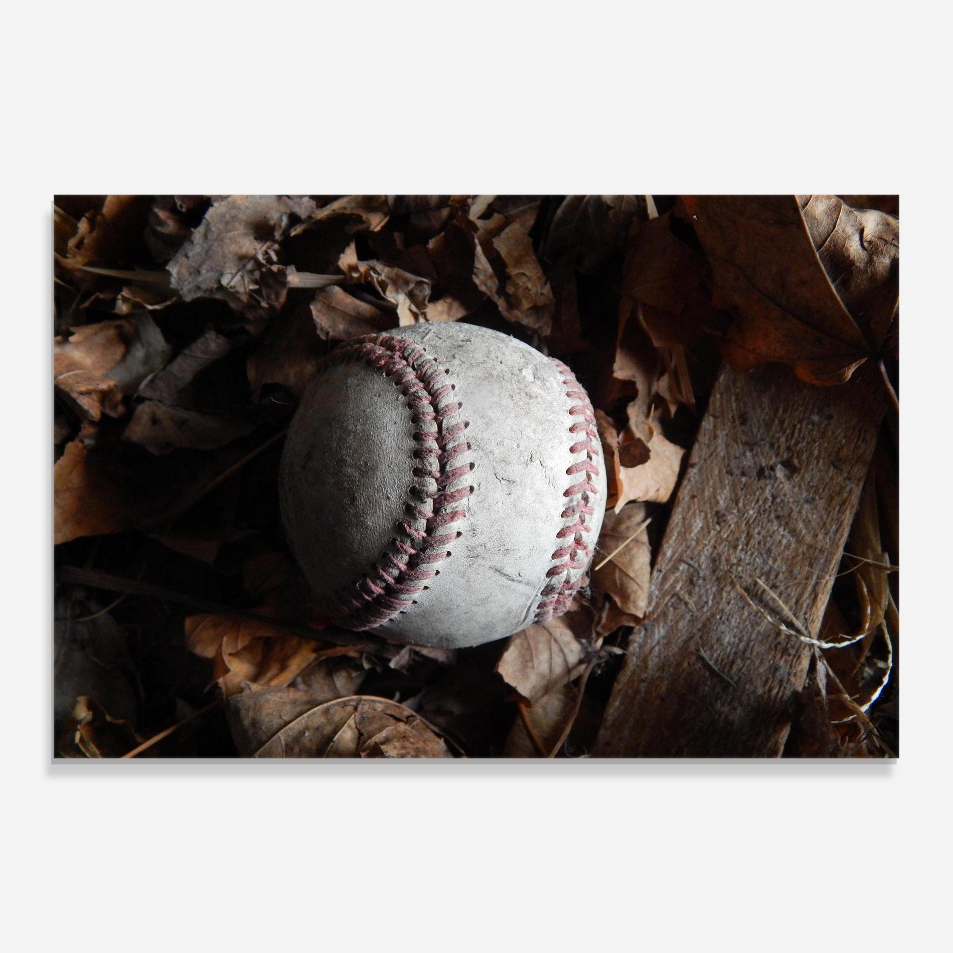 Üvegkép Autumn Baseball Ball mockup 0