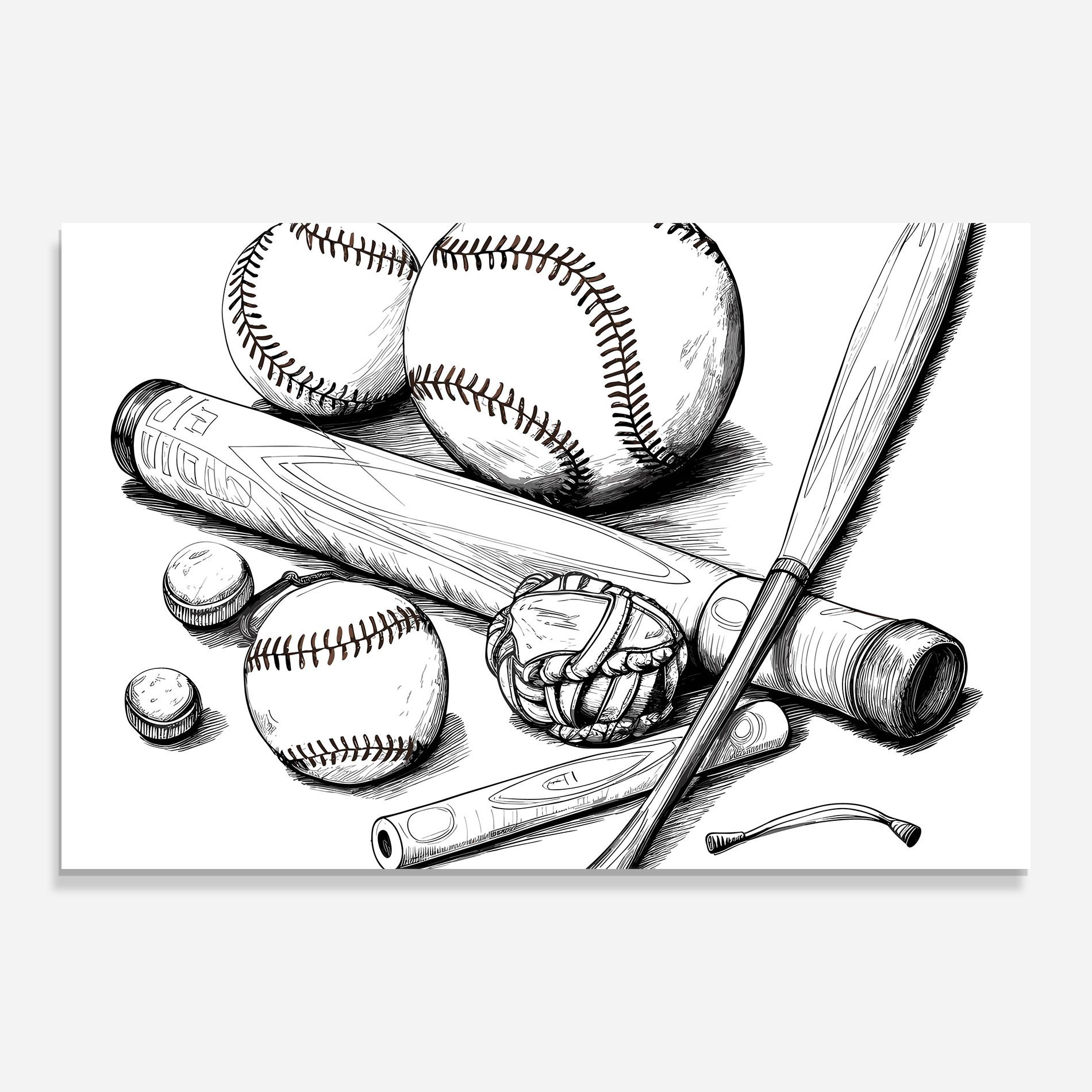 Baseball Balls Line mockup 0