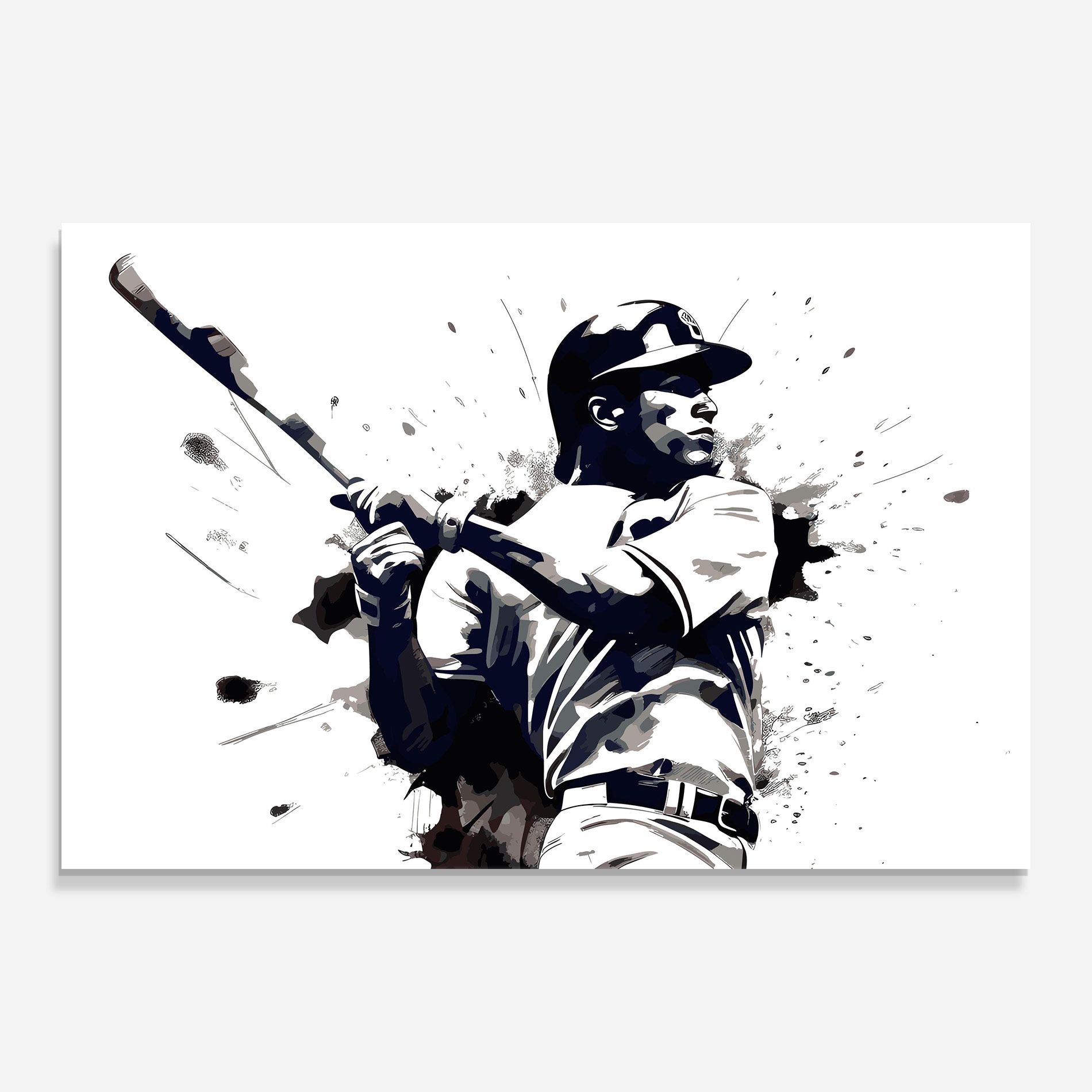 Baseball Grey Art mockup 0