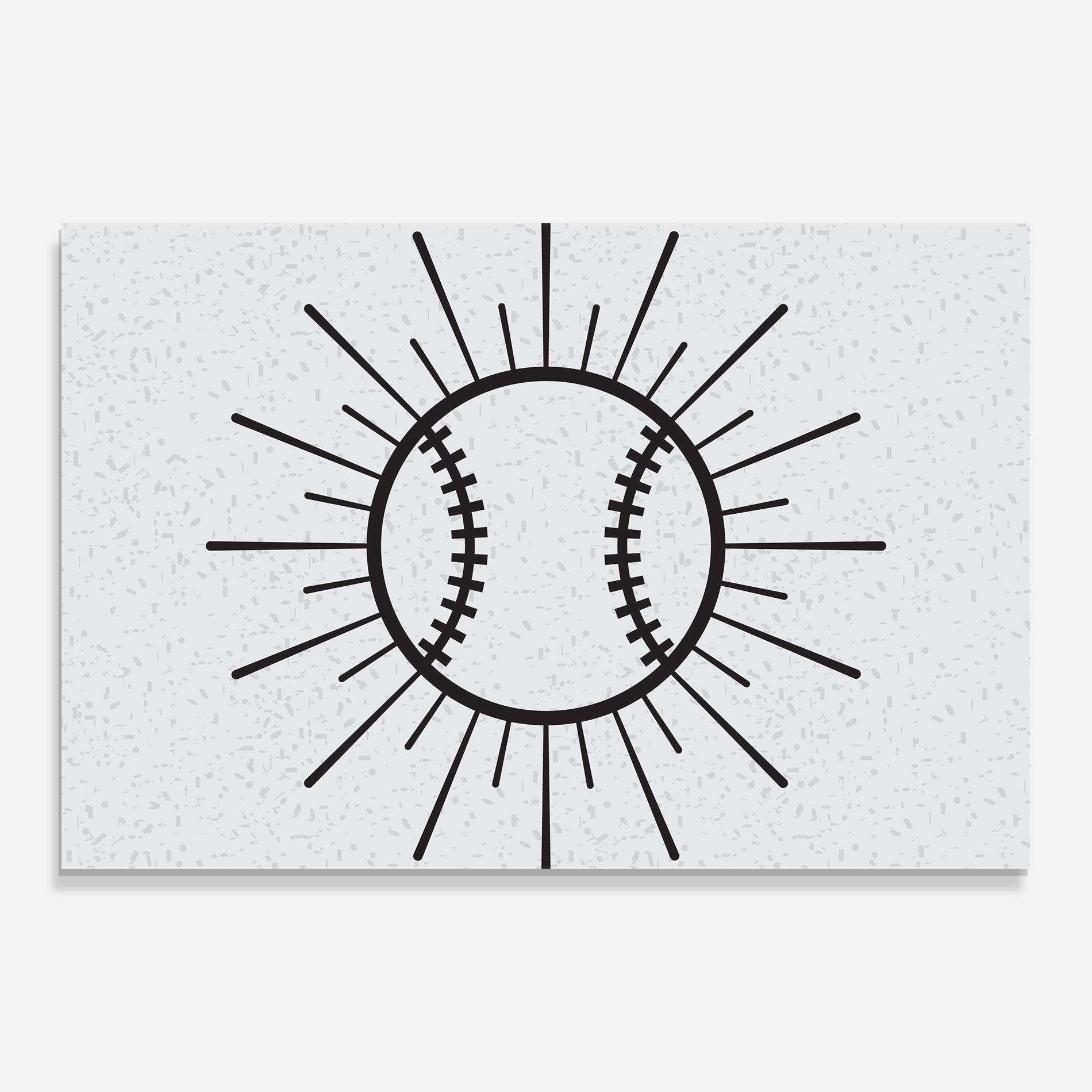Üvegkép Baseball Line mockup 0